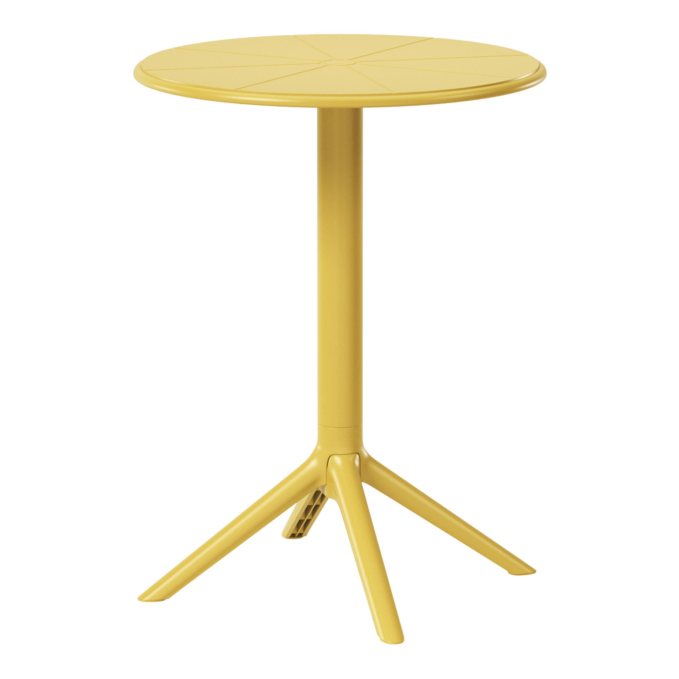 Westin Furniture Isla Round Outdoor Dining Table, Yellow, large