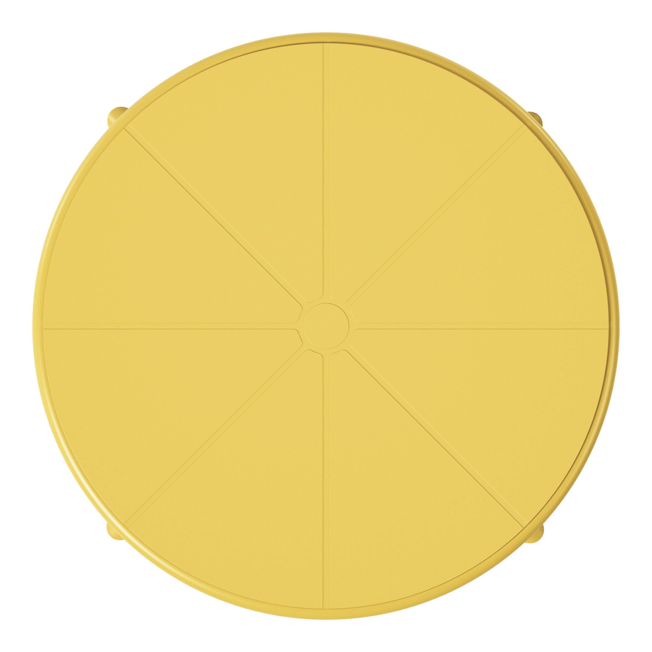 Westin Furniture Isla Round Outdoor Dining Table, Yellow, large