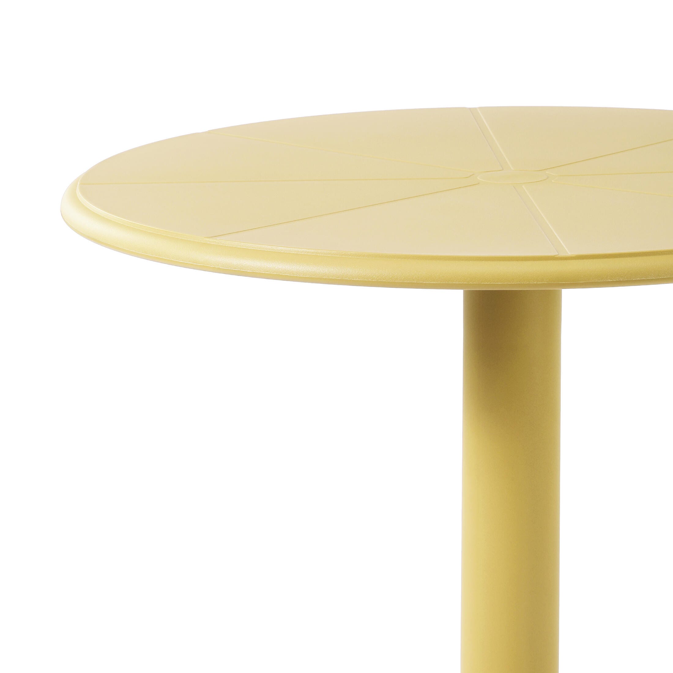 Westin Furniture Isla Round Outdoor Dining Table, Yellow, large