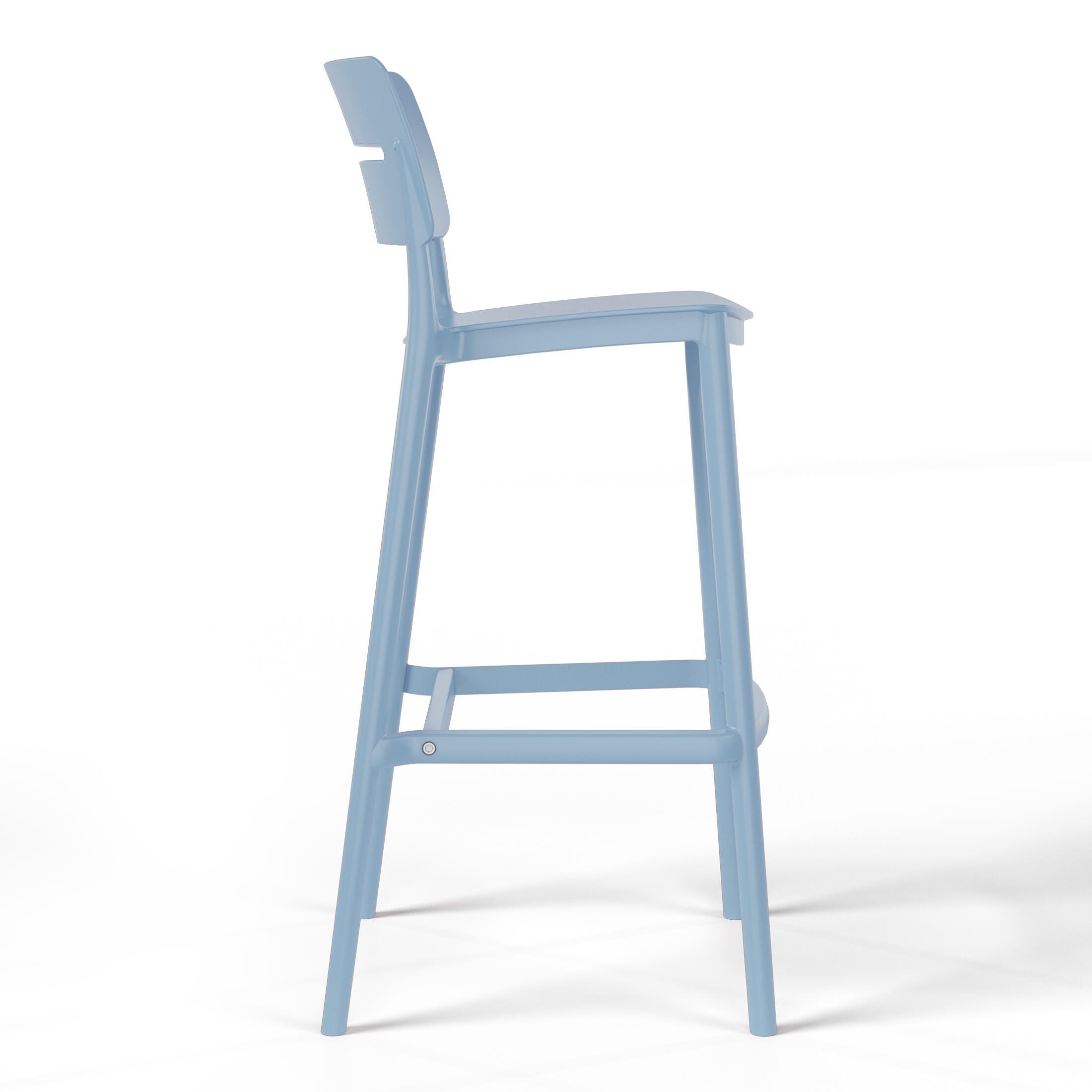Westin Furniture Seraphine Outdoor Bar Stool (Set of 2), French Blue, large
