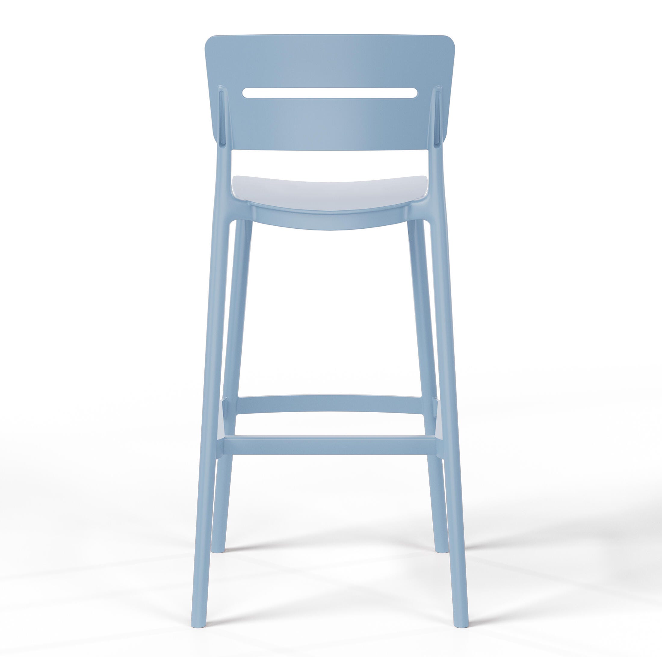 Westin Furniture Seraphine Outdoor Bar Stool (Set of 2), French Blue, large