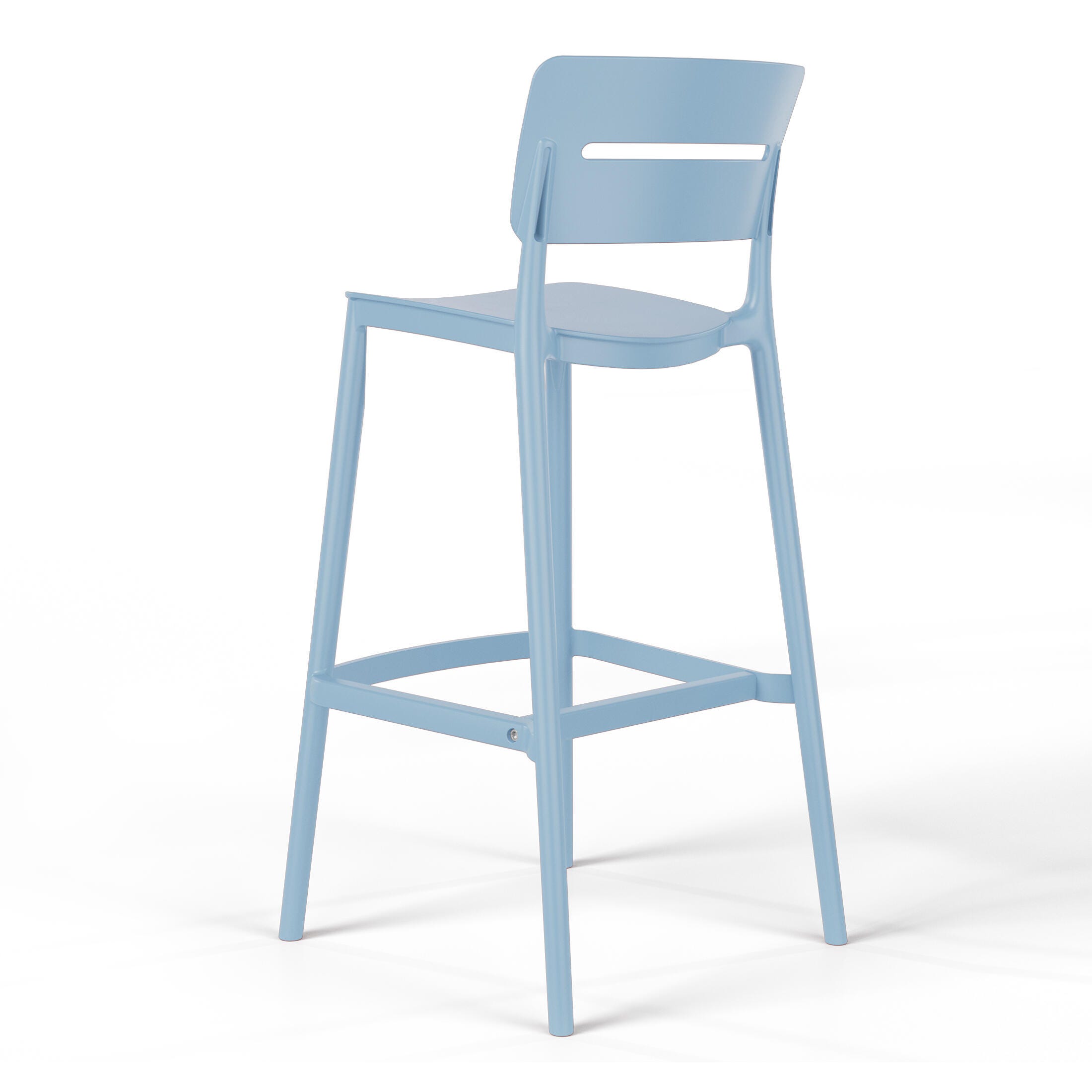 Westin Furniture Seraphine Outdoor Bar Stool (Set of 2), French Blue, large