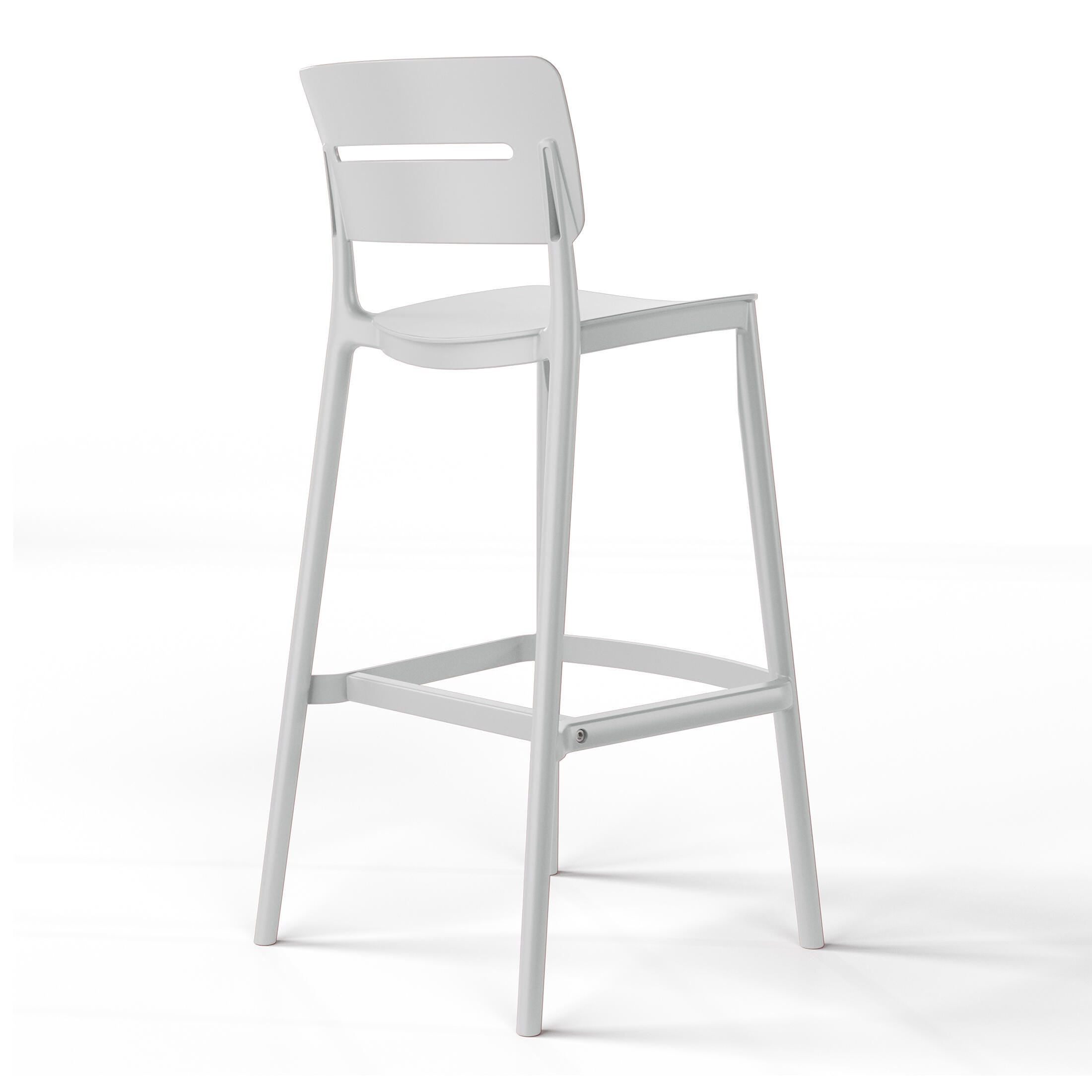 Westin Furniture Seraphine Outdoor Bar Stool (Set of 2), Gray, large