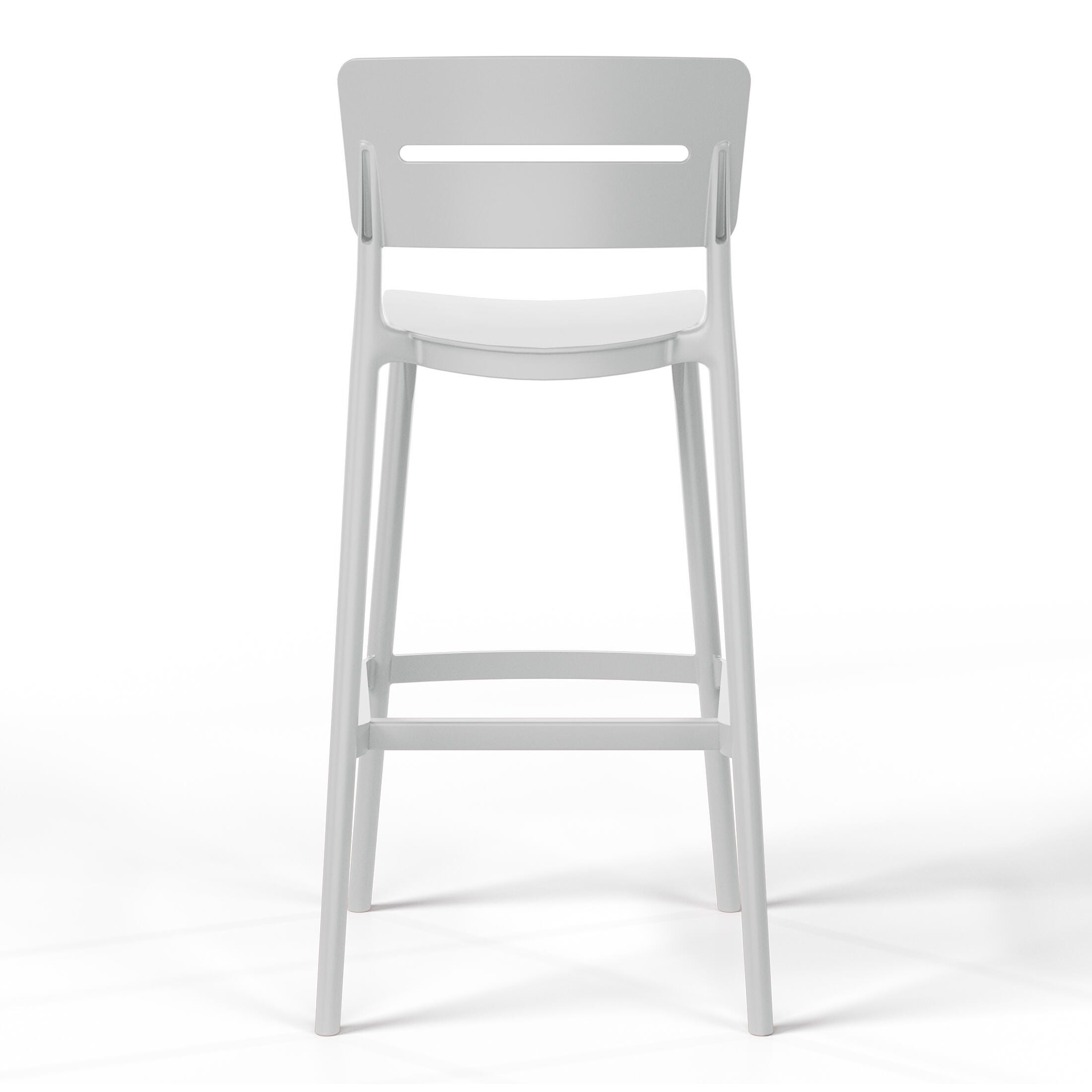 Westin Furniture Seraphine Outdoor Bar Stool (Set of 2), Gray, large