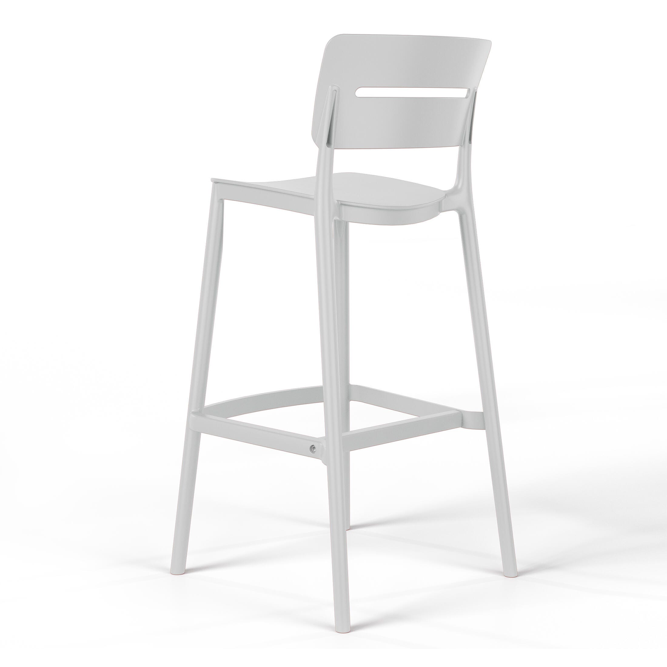Westin Furniture Seraphine Outdoor Bar Stool (Set of 2), Gray, large