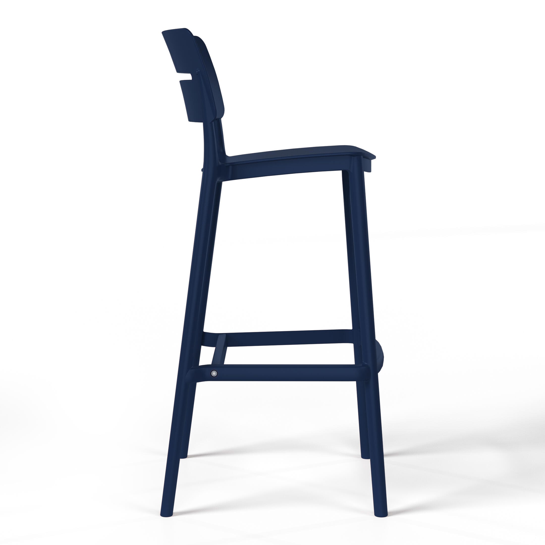 Westin Furniture Seraphine Outdoor Bar Stool (Set of 2), Navy Blue, large