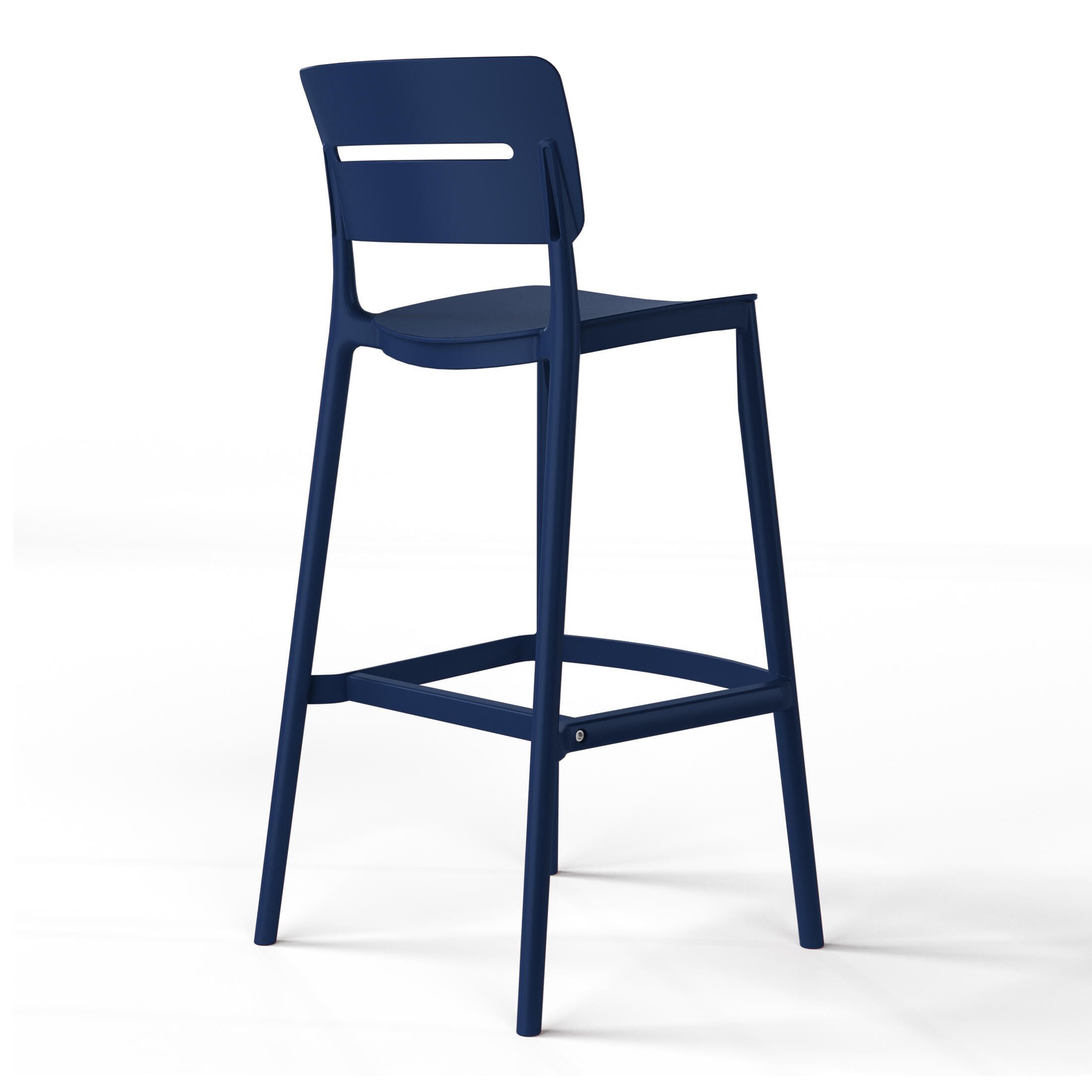 Westin Furniture Seraphine Outdoor Bar Stool (Set of 2), Navy Blue, large