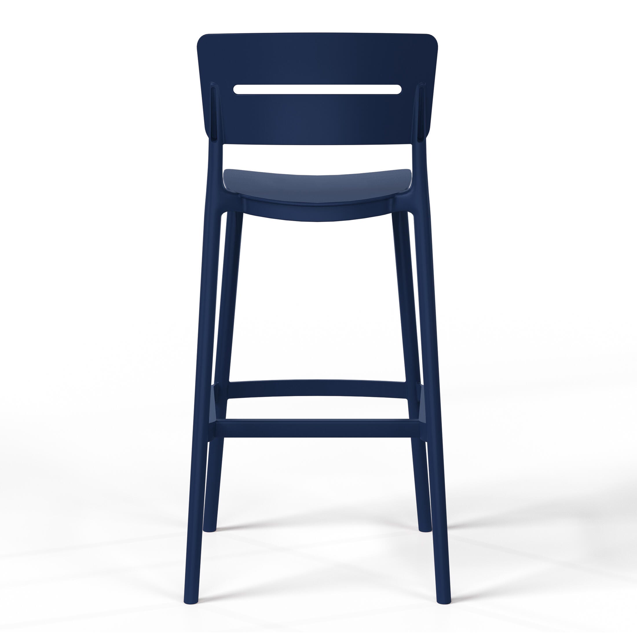 Westin Furniture Seraphine Outdoor Bar Stool (Set of 2), Navy Blue, large