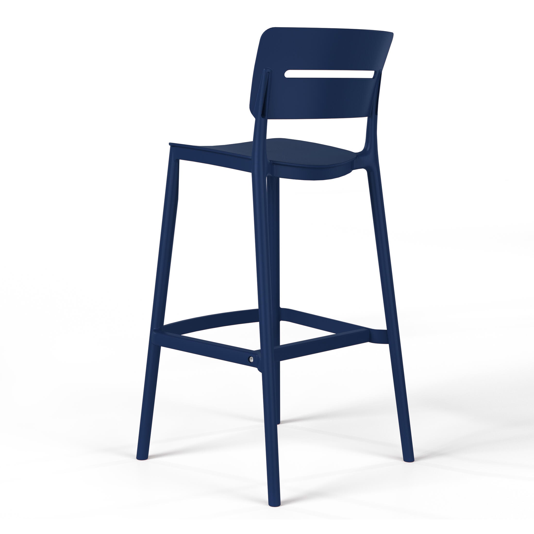Westin Furniture Seraphine Outdoor Bar Stool (Set of 2), Navy Blue, large