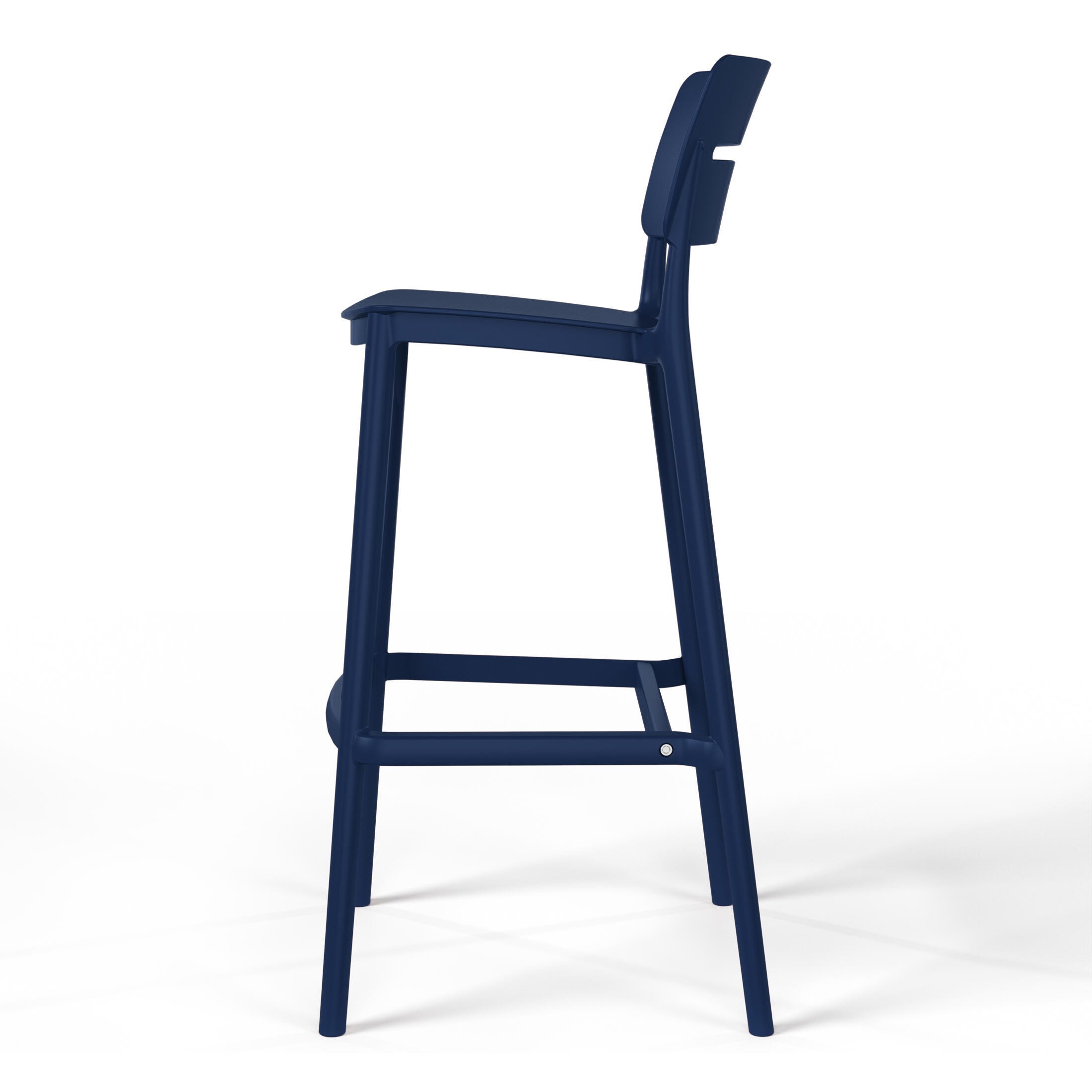 Westin Furniture Seraphine Outdoor Bar Stool (Set of 2), Navy Blue, large