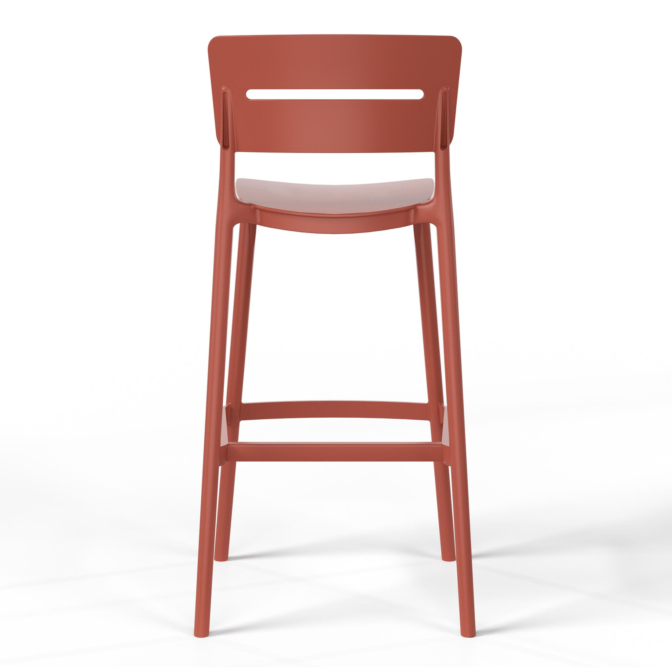 Westin Furniture Seraphine Outdoor Bar Stool (Set of 2), Red, large
