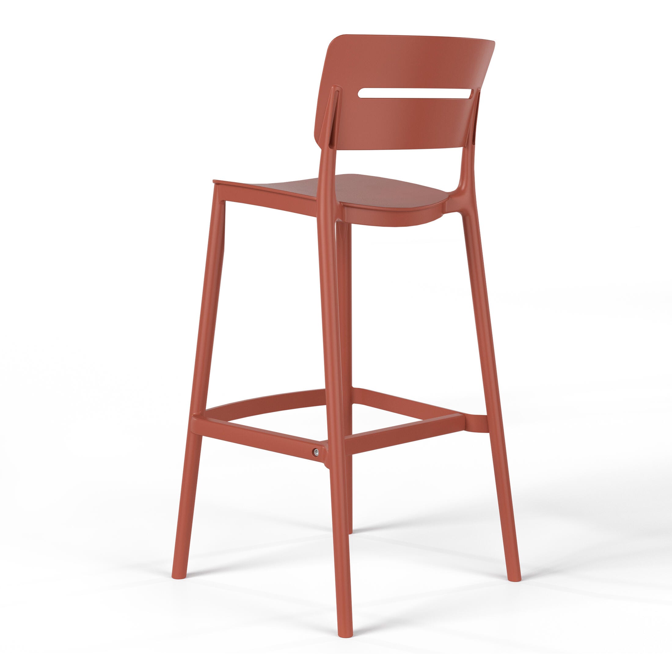 Westin Furniture Seraphine Outdoor Bar Stool (Set of 2), Red, large