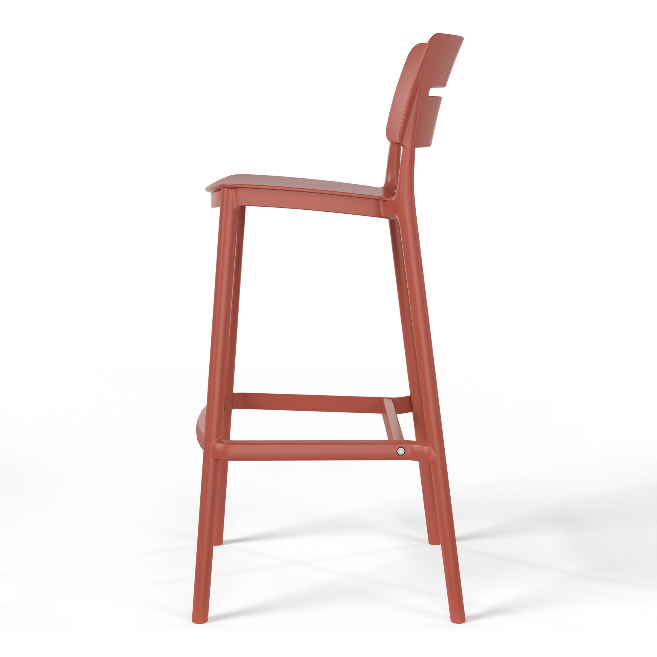 Westin Furniture Seraphine Outdoor Bar Stool (Set of 2), Red, large