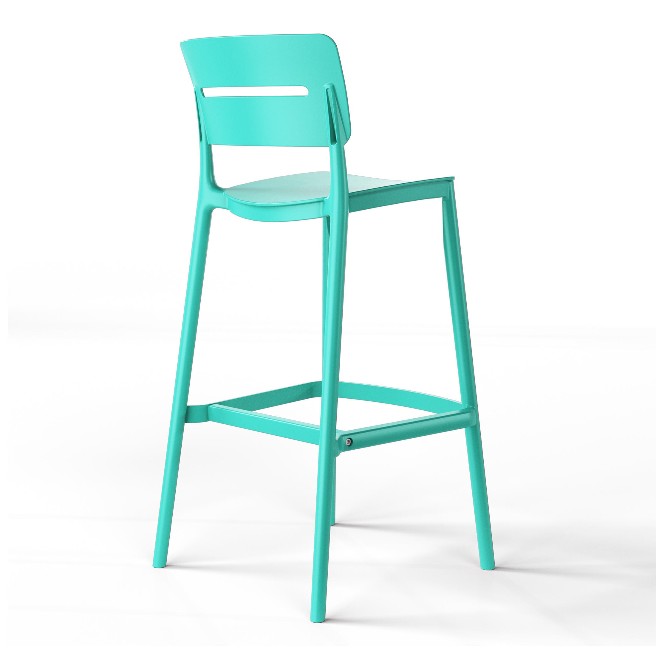 Westin Furniture Seraphine Outdoor Bar Stool (Set of 2), Turquoise, large