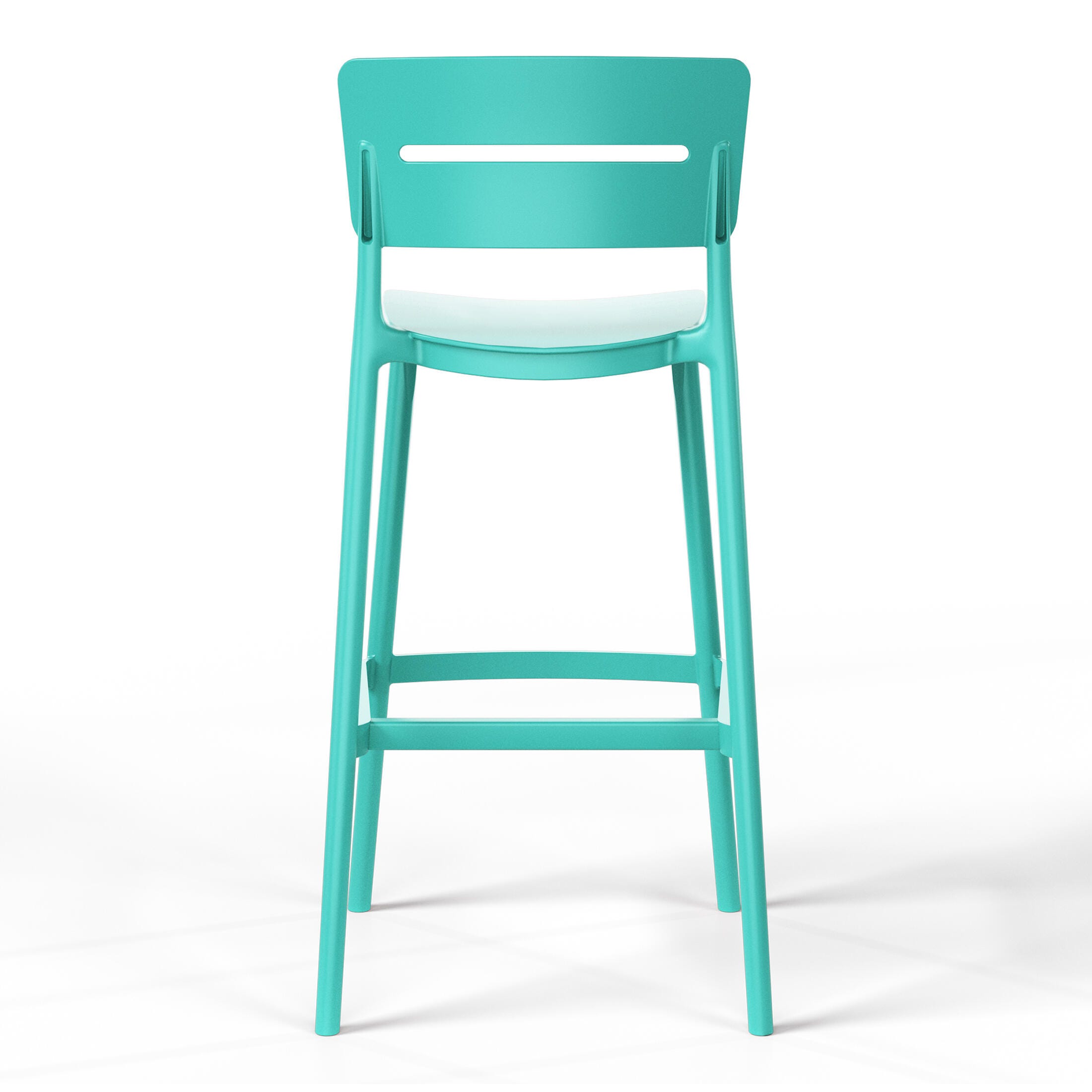 Westin Furniture Seraphine Outdoor Bar Stool (Set of 2), Turquoise, large