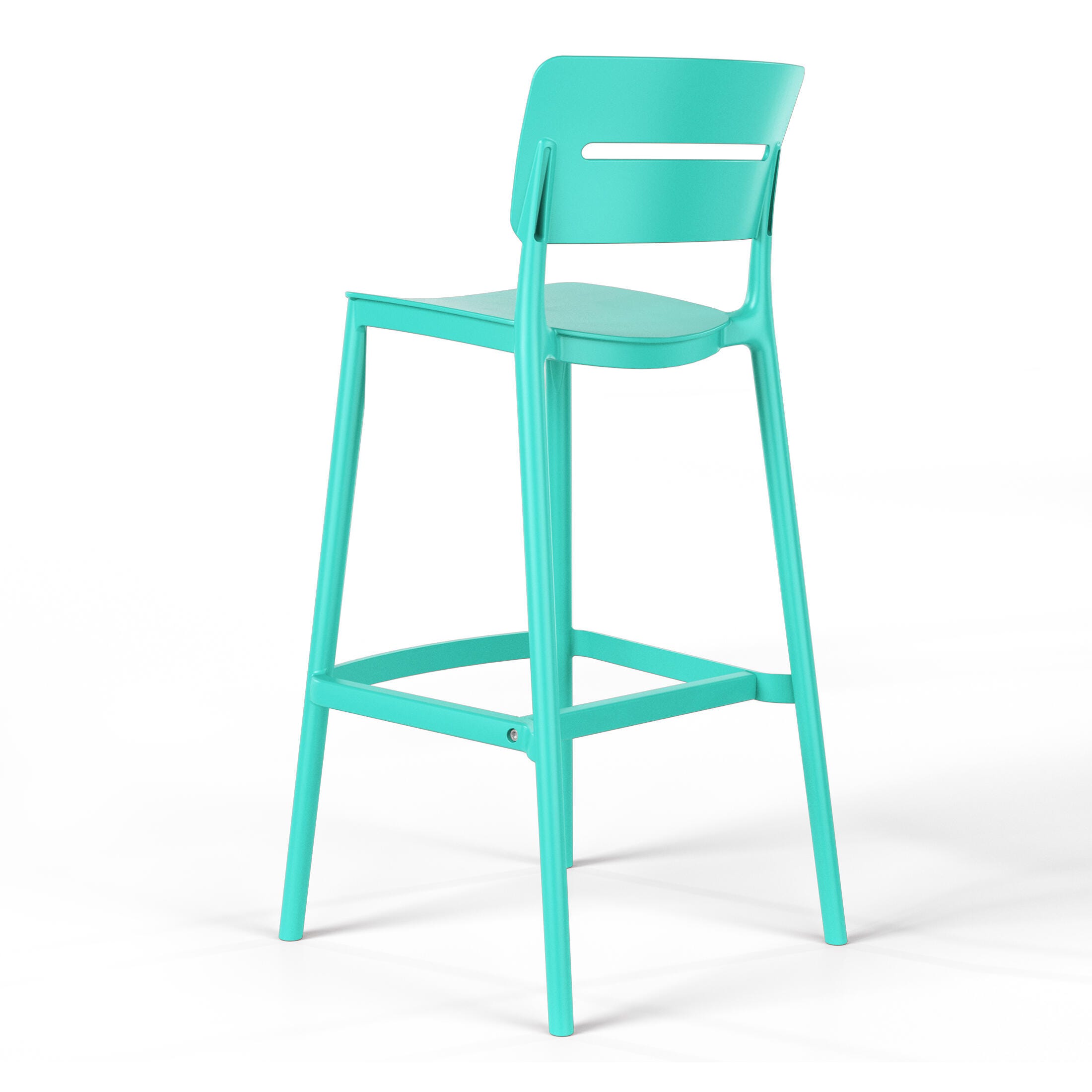 Westin Furniture Seraphine Outdoor Bar Stool (Set of 2), Turquoise, large