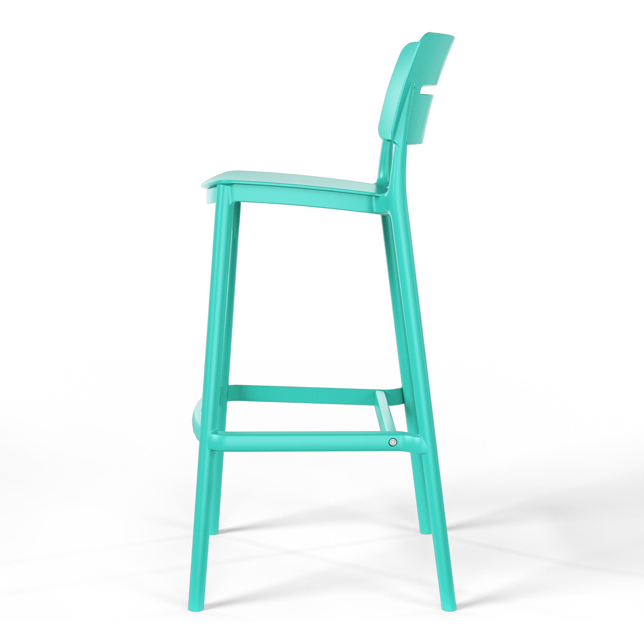 Westin Furniture Seraphine Outdoor Bar Stool (Set of 2), Turquoise, large