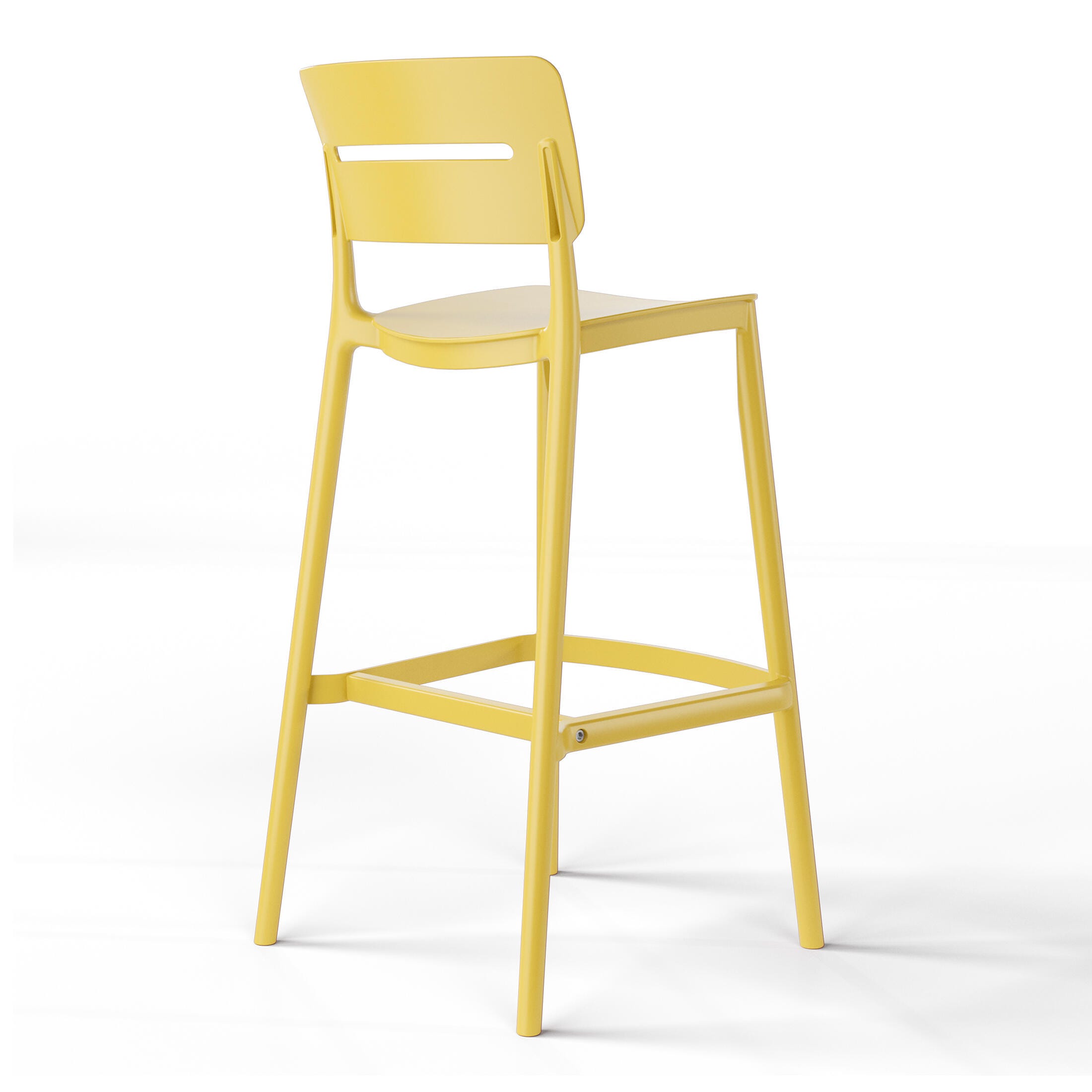 Westin Furniture Seraphine Outdoor Bar Stool (Set of 2), Yellow, large