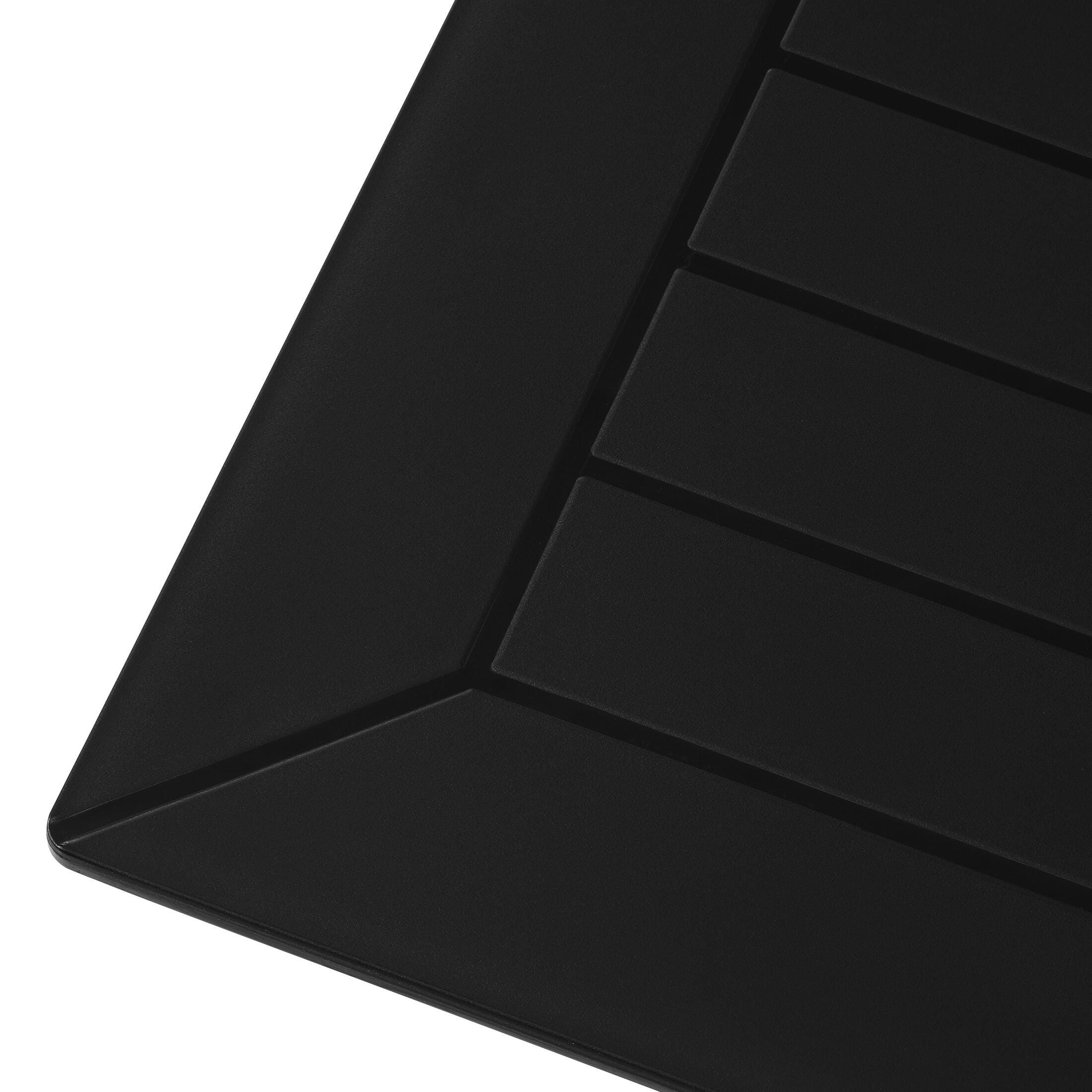 Westin Furniture Isla Square Outdoor Dining Table, Black, large