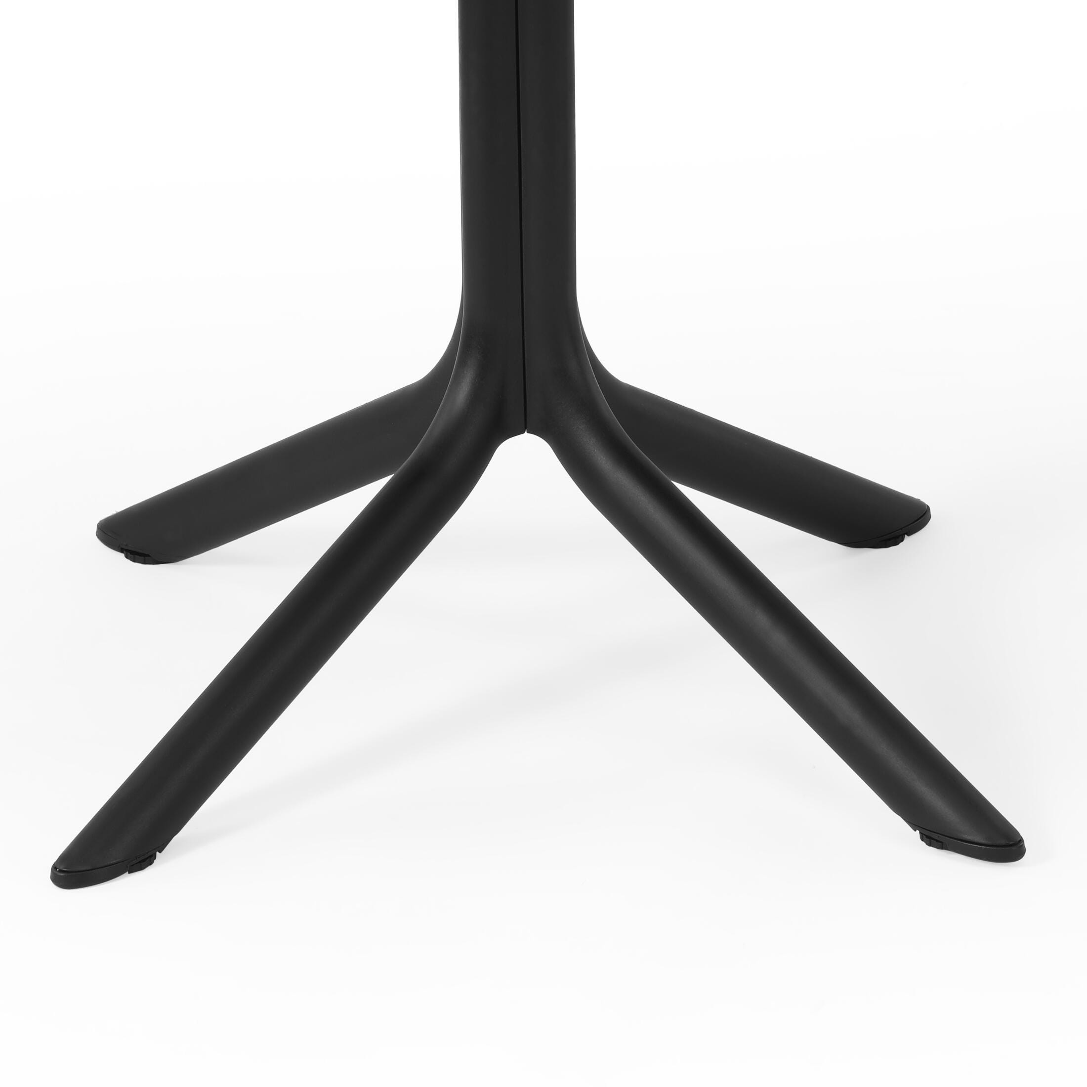 Westin Furniture Isla Square Outdoor Dining Table, Black, large
