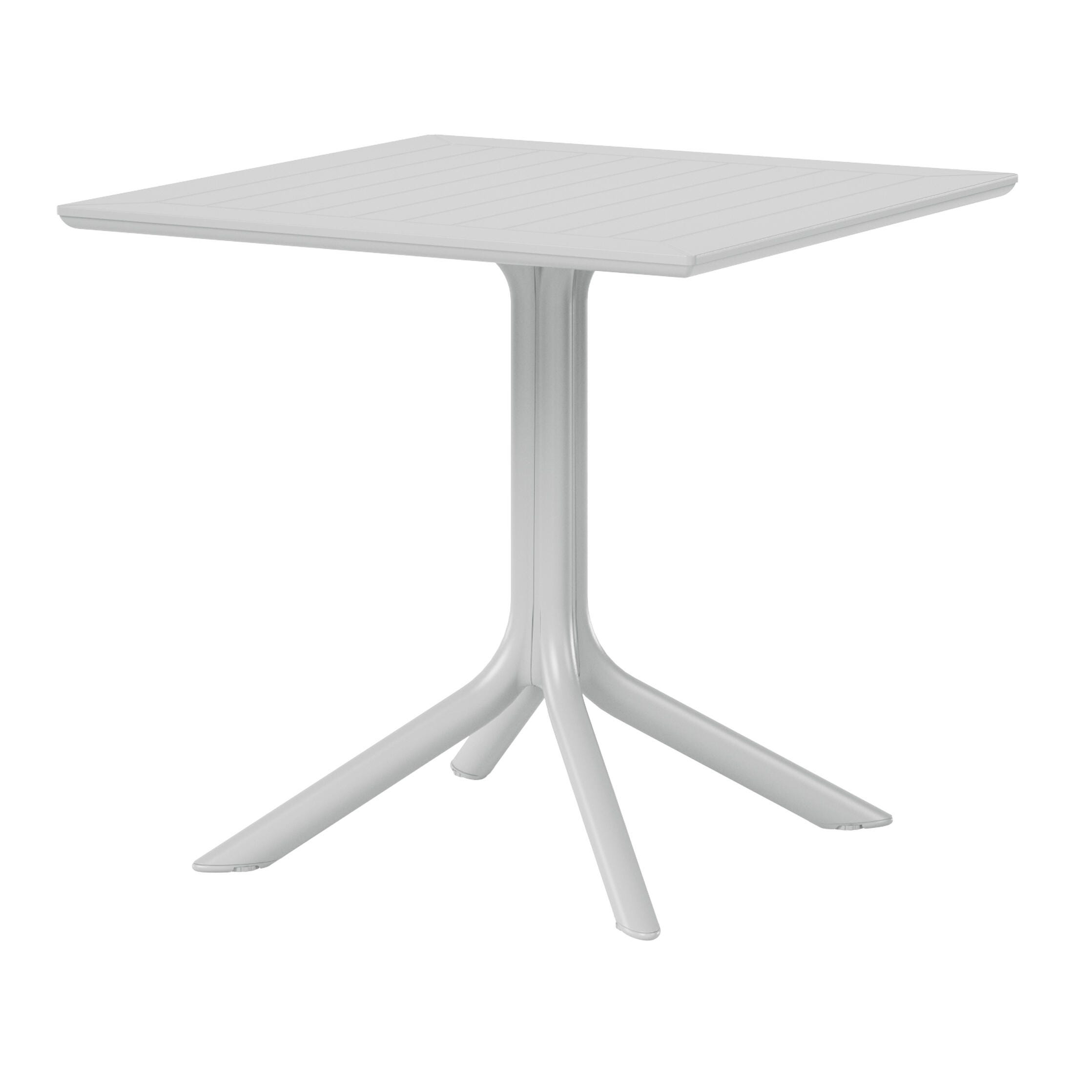 Westin Furniture Isla Square Outdoor Dining Table, Gray, large