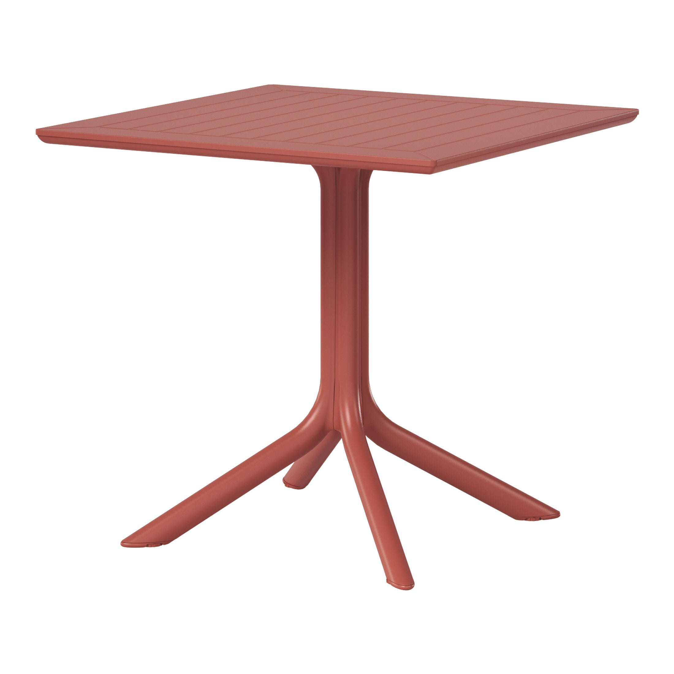 Westin Furniture Isla Square Outdoor Dining Table, Red, large