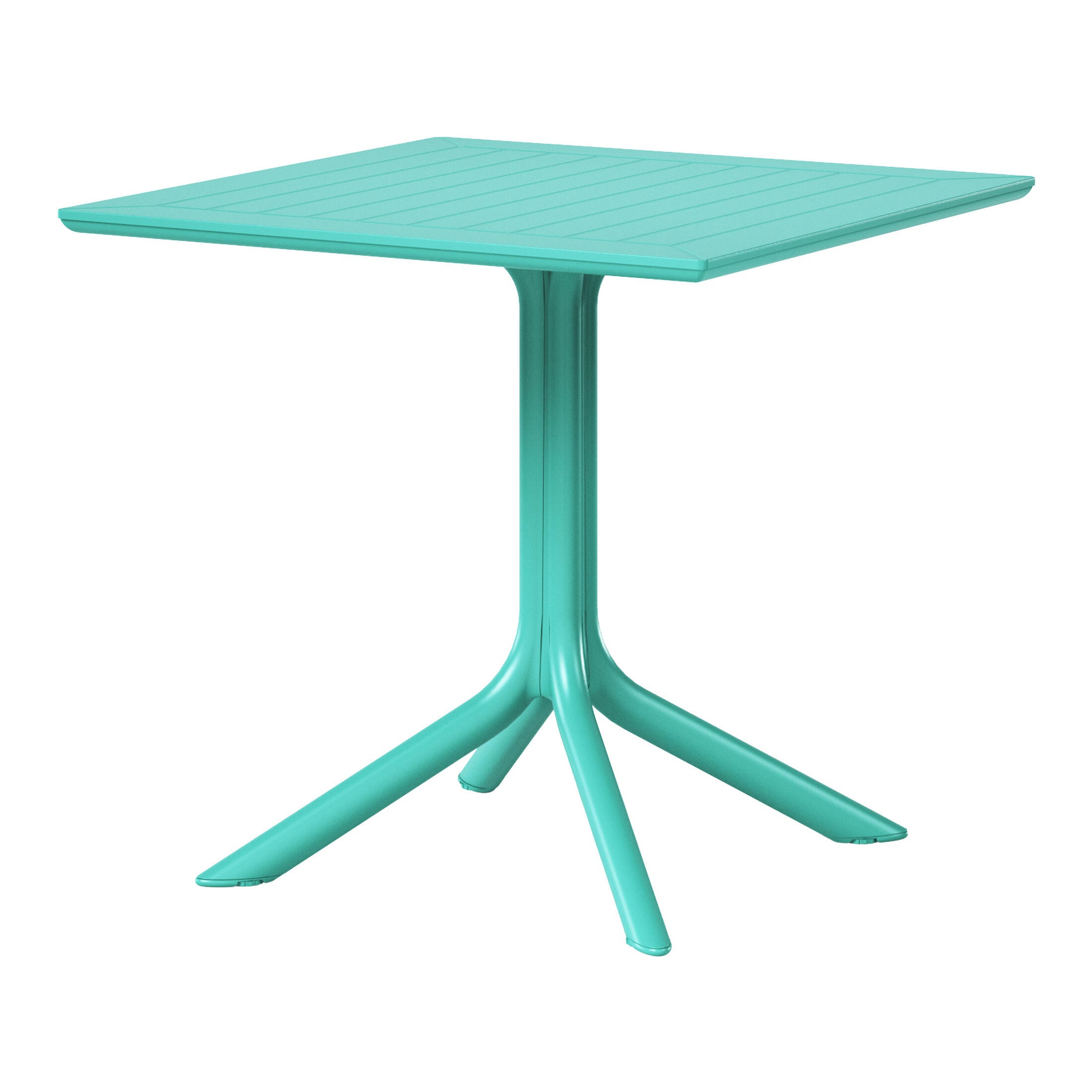 Westin Furniture Isla Square Outdoor Dining Table, Turquoise, large