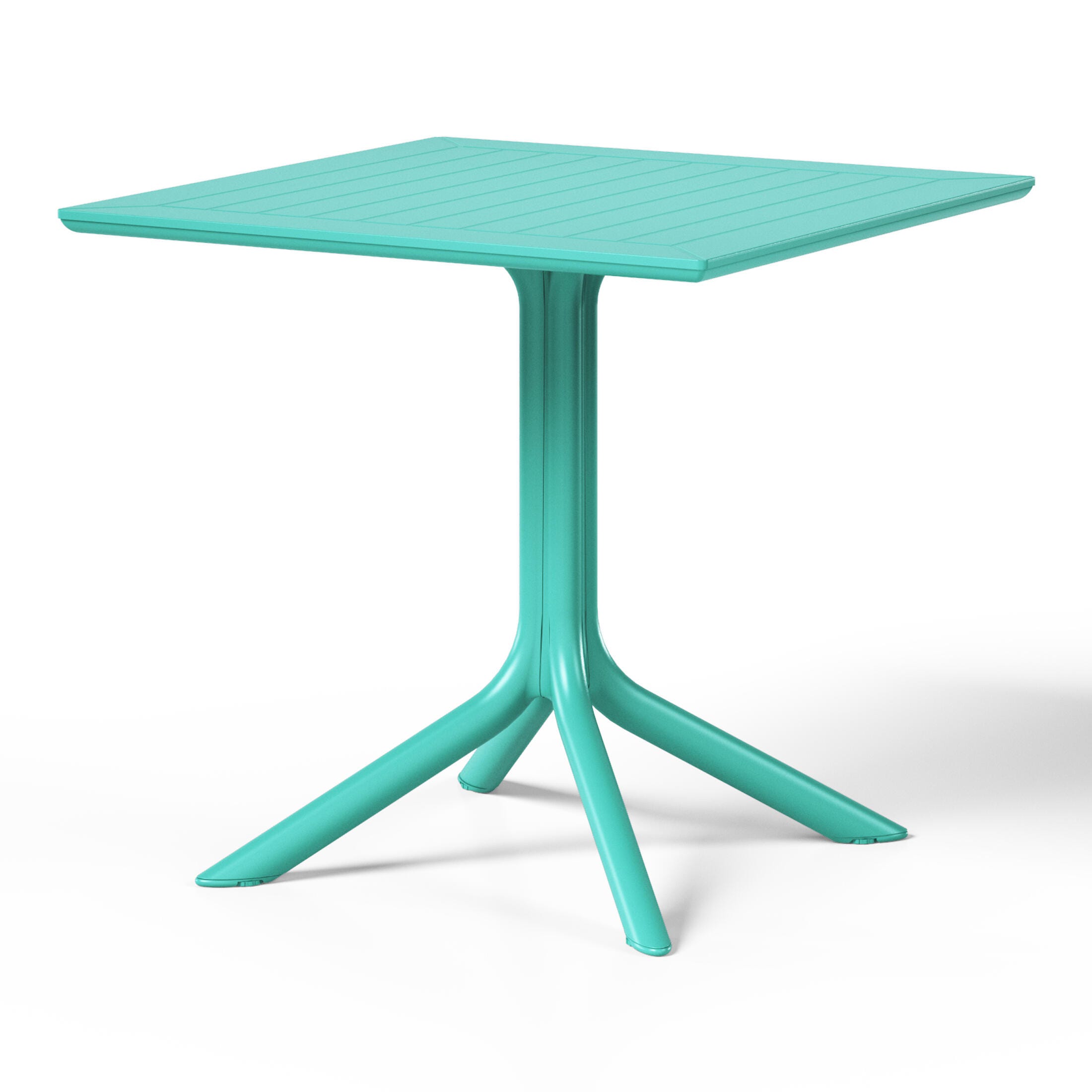 Westin Furniture Isla Square Outdoor Dining Table, Turquoise, large