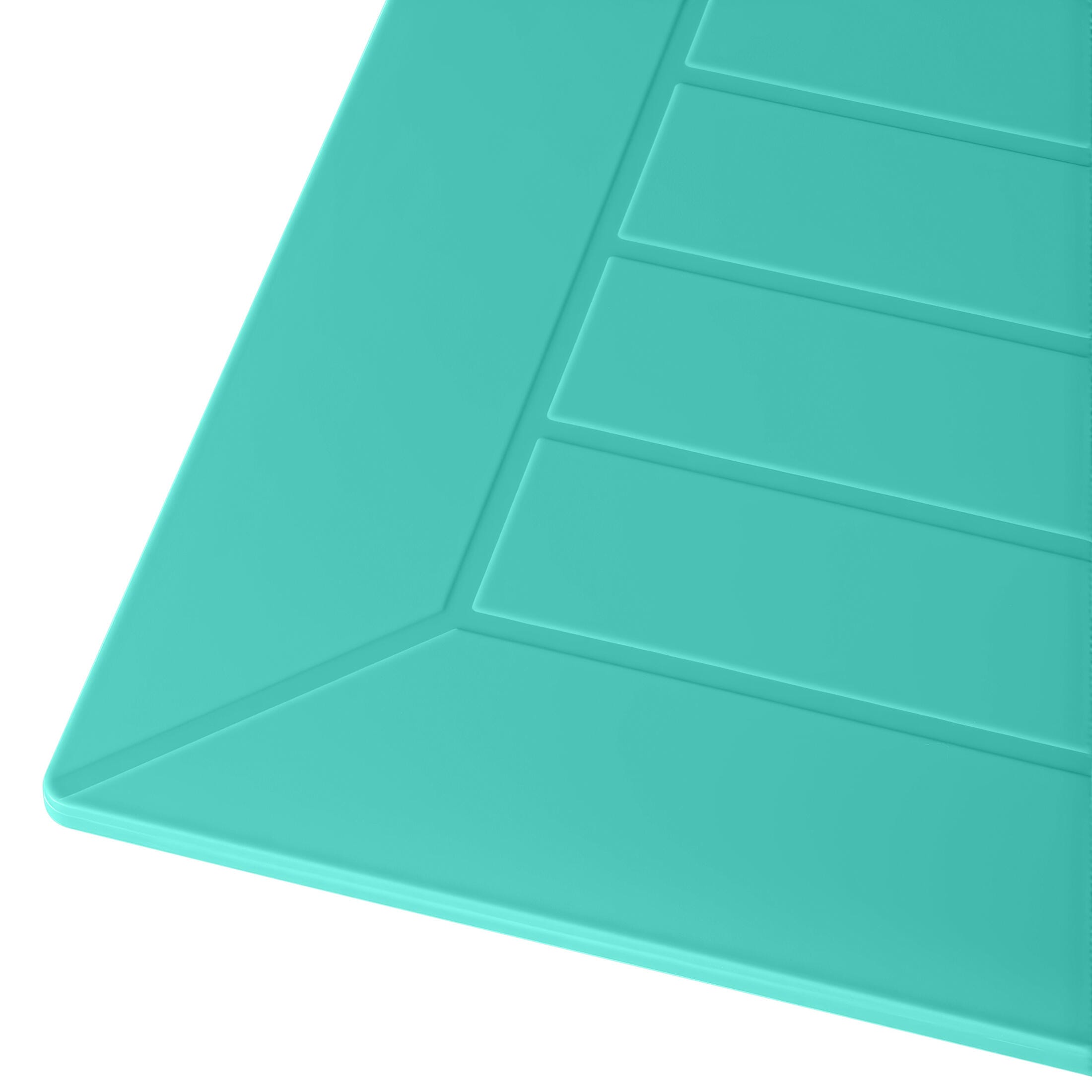 Westin Furniture Isla Square Outdoor Dining Table, Turquoise, large