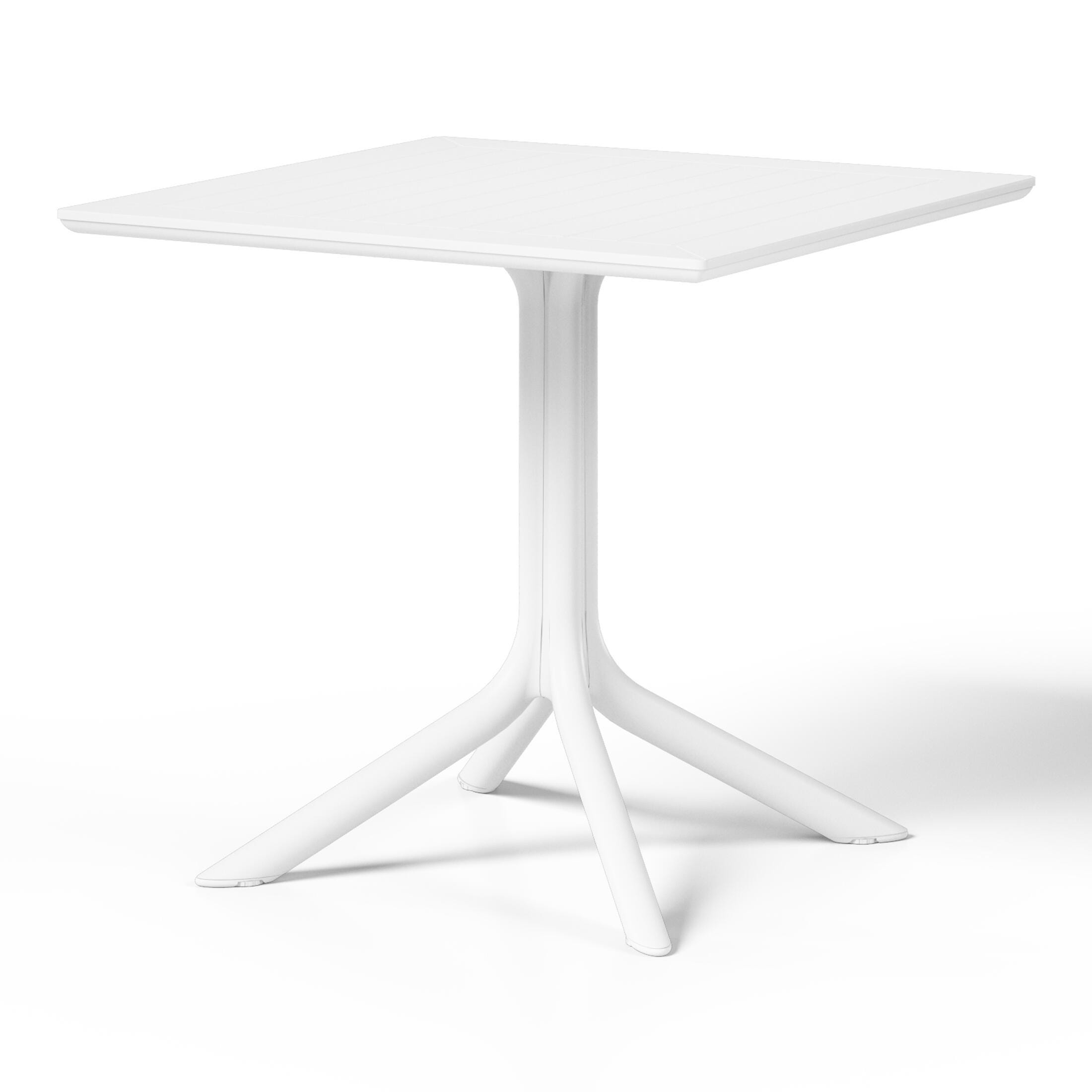 Westin Furniture Isla Square Outdoor Dining Table, White, large
