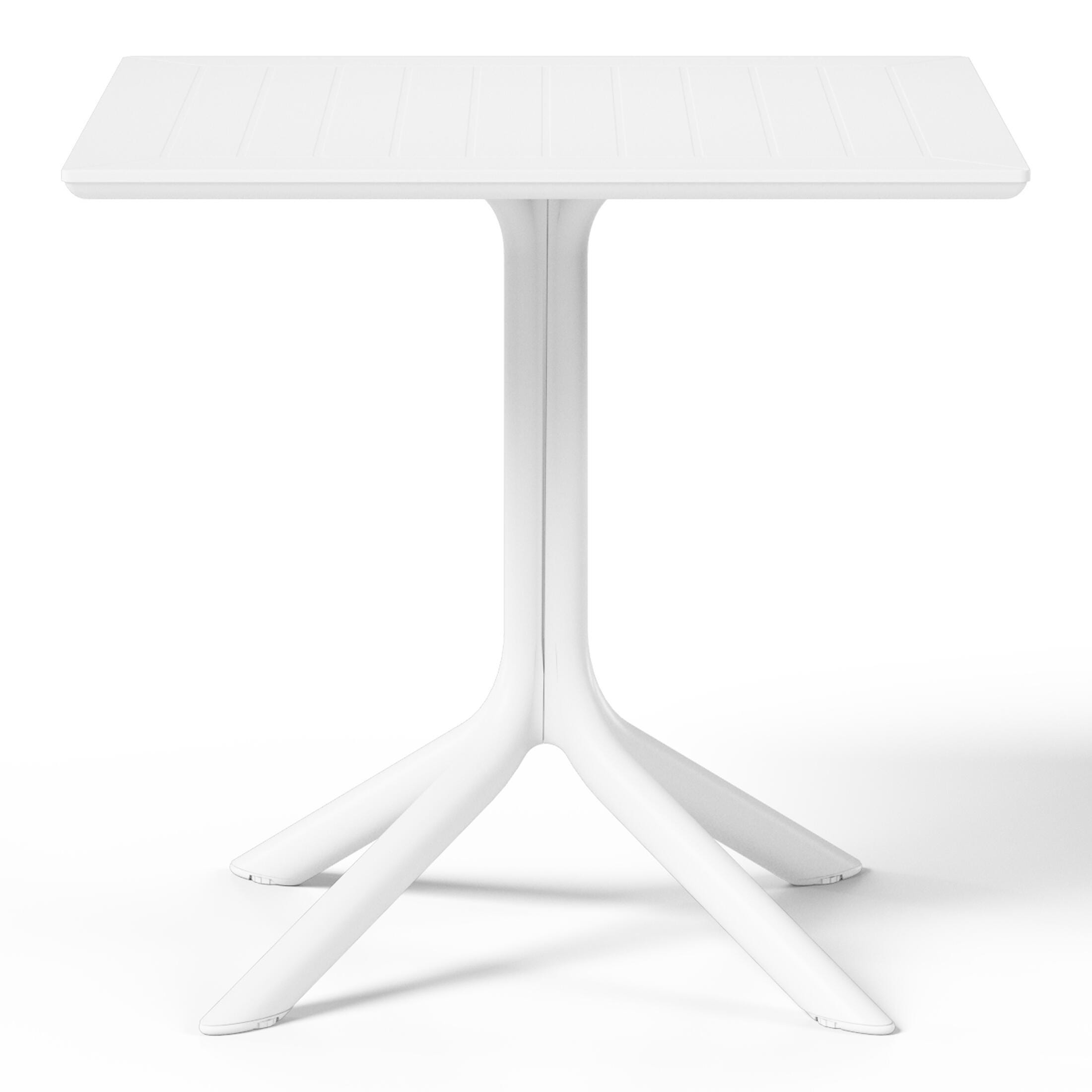 Westin Furniture Isla Square Outdoor Dining Table, White, large