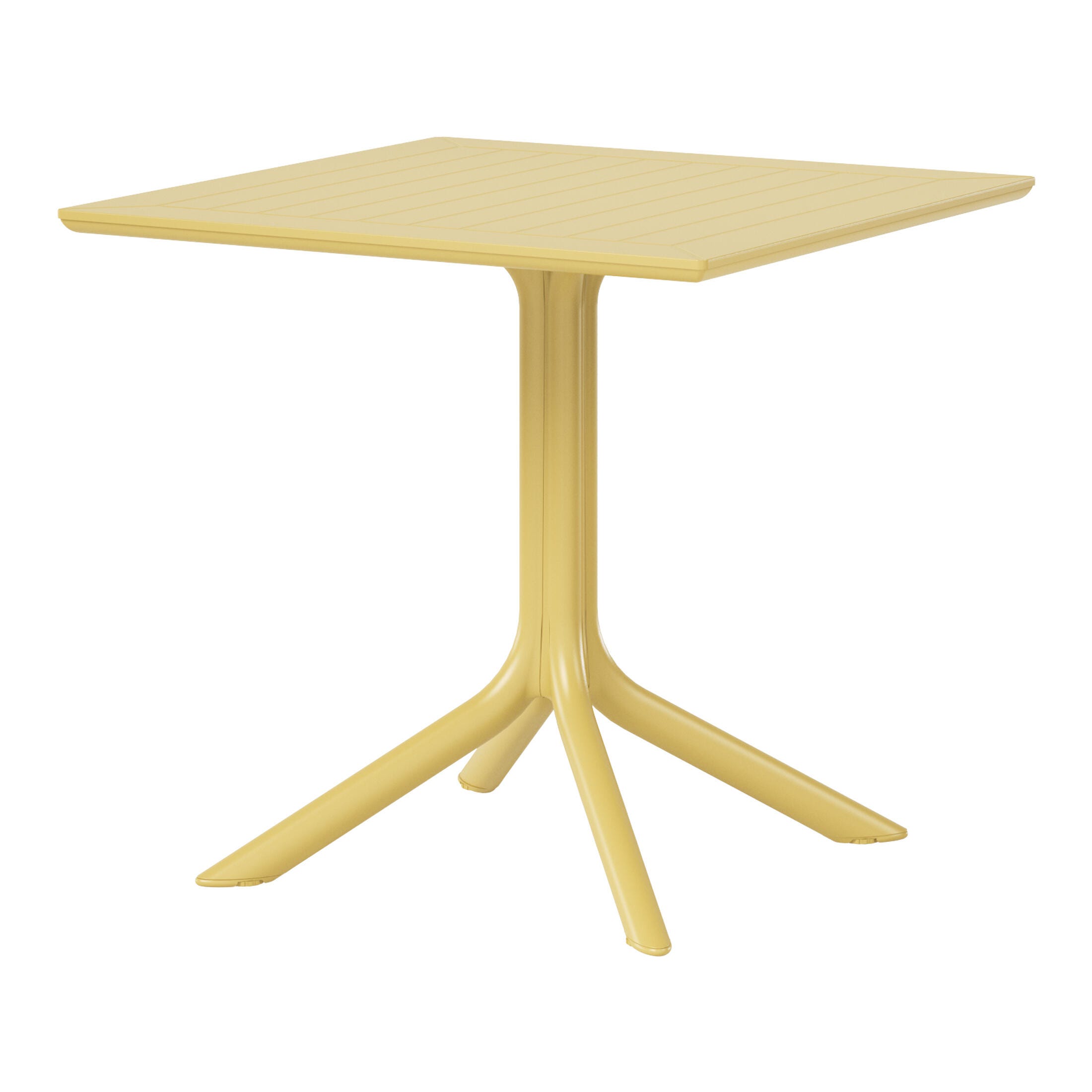Westin Furniture Isla Square Outdoor Dining Table, Yellow, large