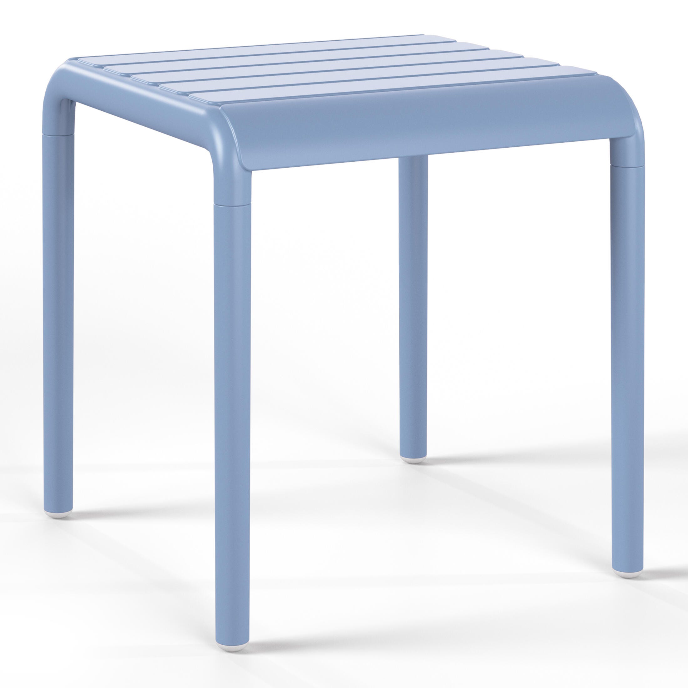 Westin Furniture Lucienne Square Outdoor Side Table (Set of 2), French Blue, large