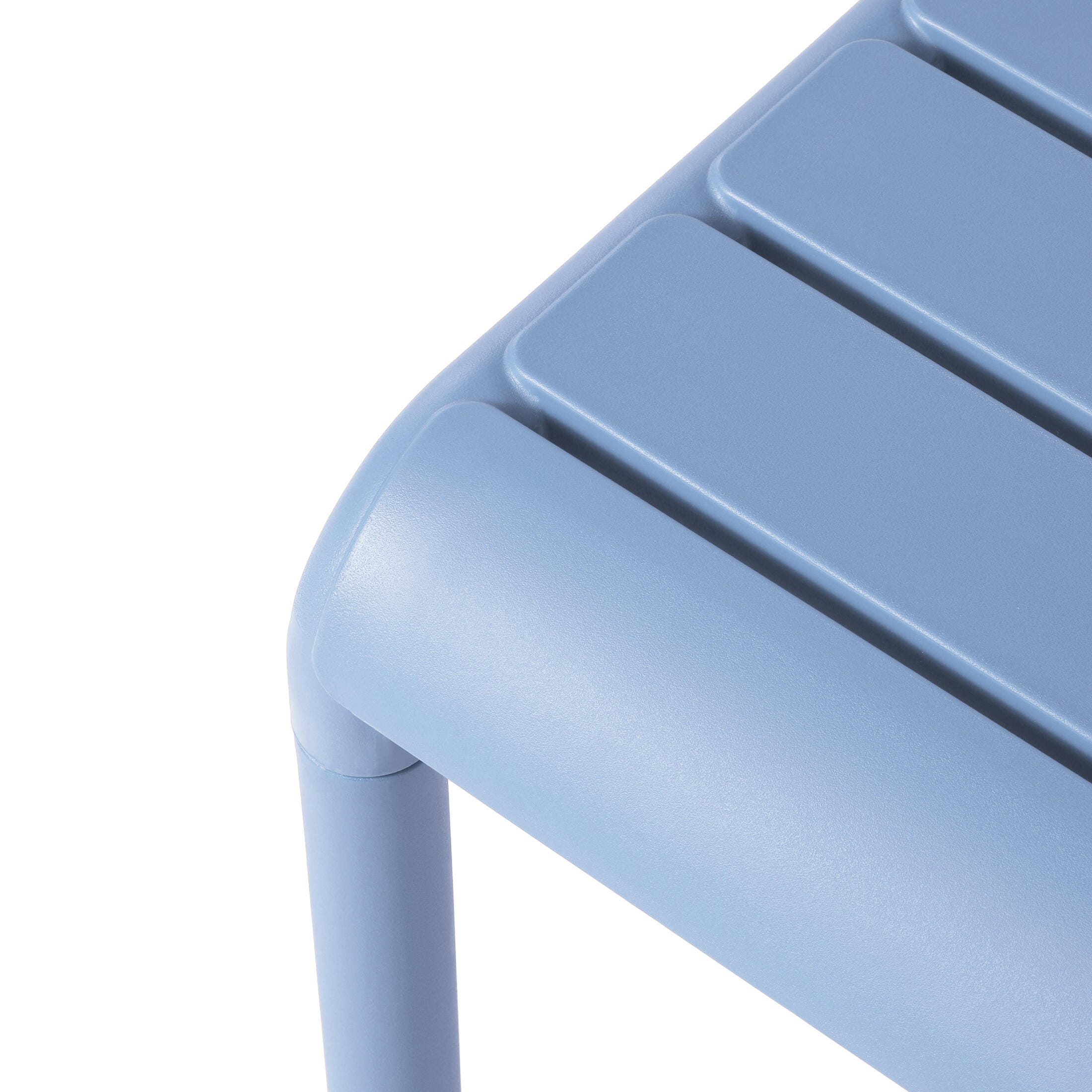 Westin Furniture Lucienne Square Outdoor Side Table (Set of 2), French Blue, large