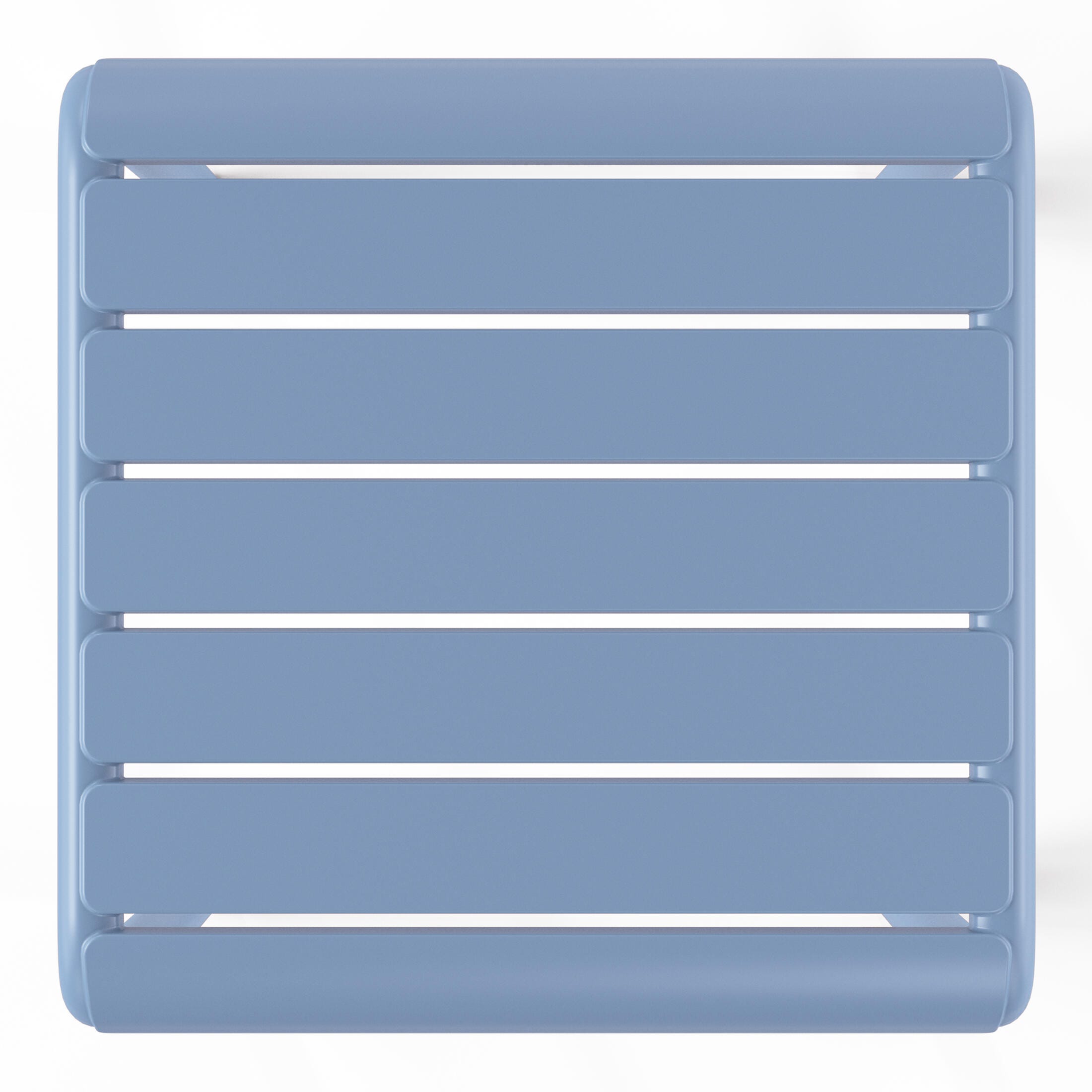 Westin Furniture Lucienne Square Outdoor Side Table (Set of 2), French Blue, large