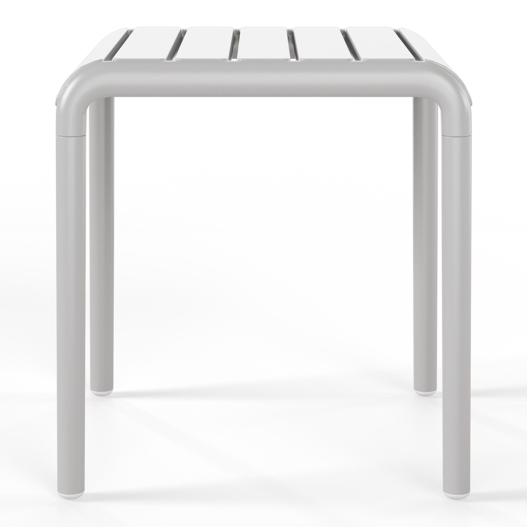 Westin Furniture Lucienne Square Outdoor Side Table (Set of 2), Gray, large