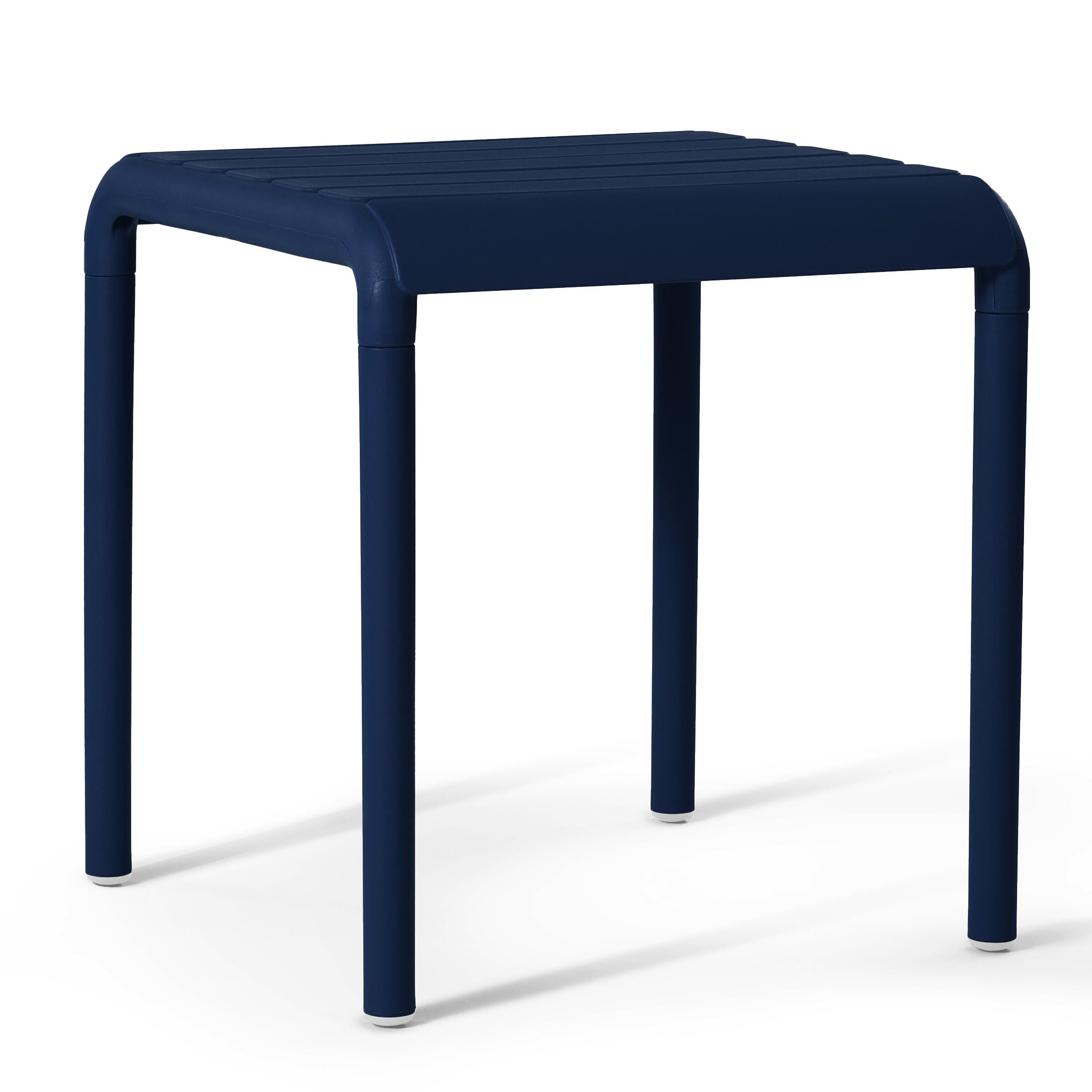 Westin Furniture Lucienne Square Outdoor Side Table (Set of 2), Navy Blue, large