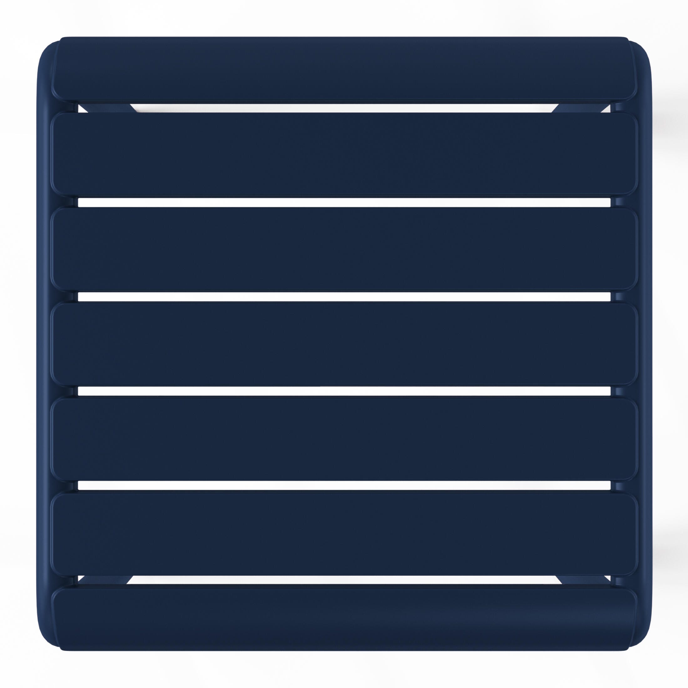 Westin Furniture Lucienne Square Outdoor Side Table (Set of 2), Navy Blue, large