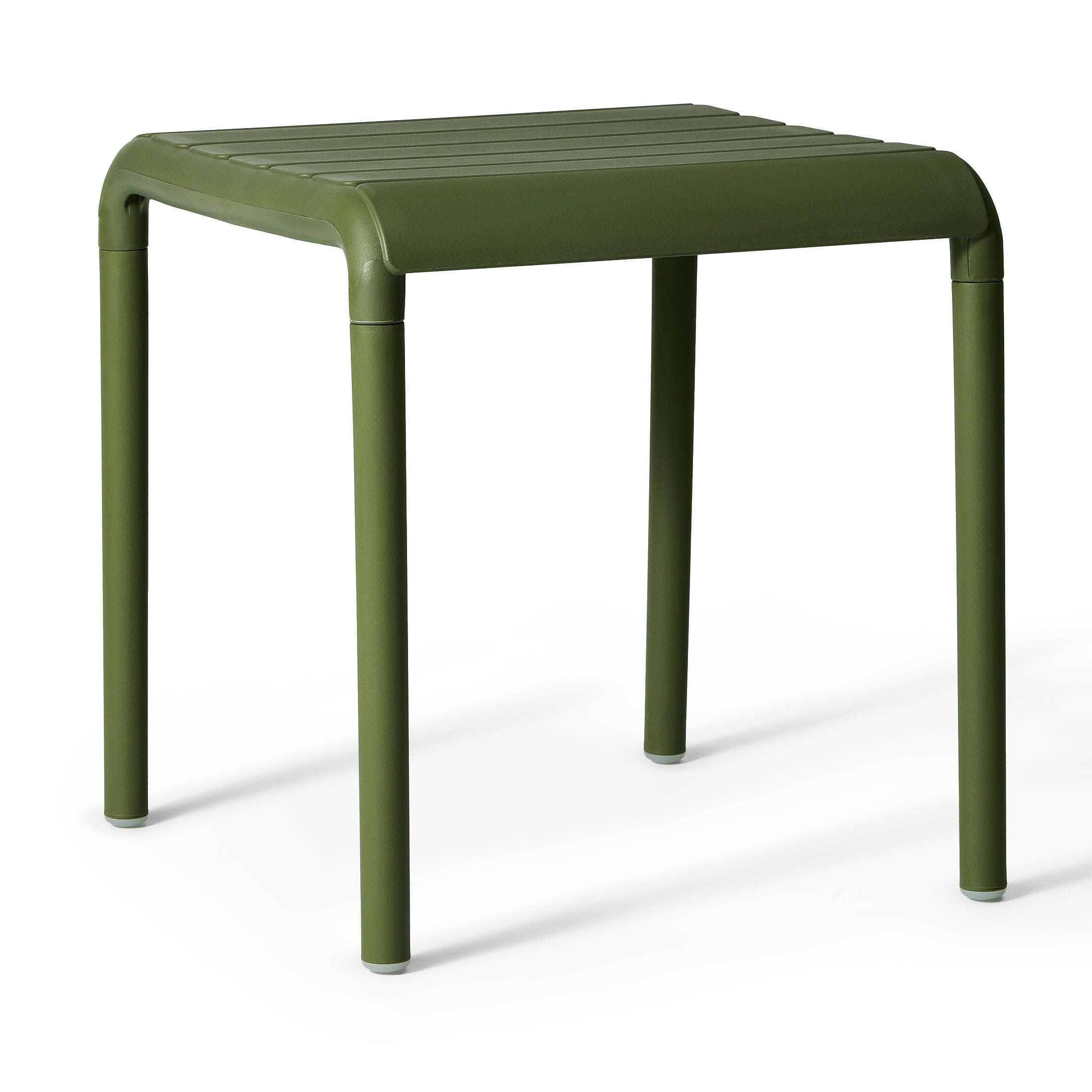 Westin Furniture Lucienne Square Outdoor Side Table (Set of 2), Olive Green, large