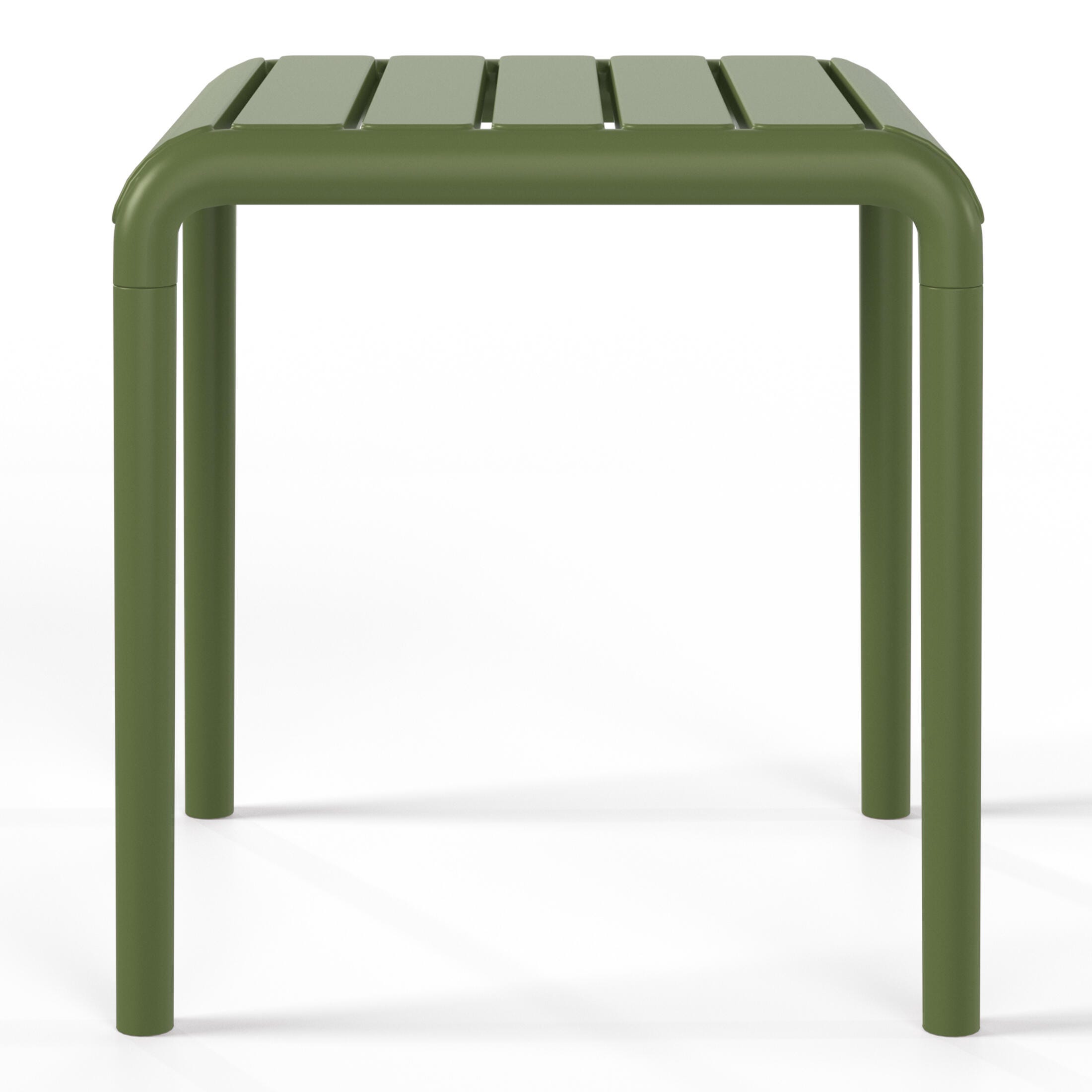 Westin Furniture Lucienne Square Outdoor Side Table (Set of 2), Olive Green, large