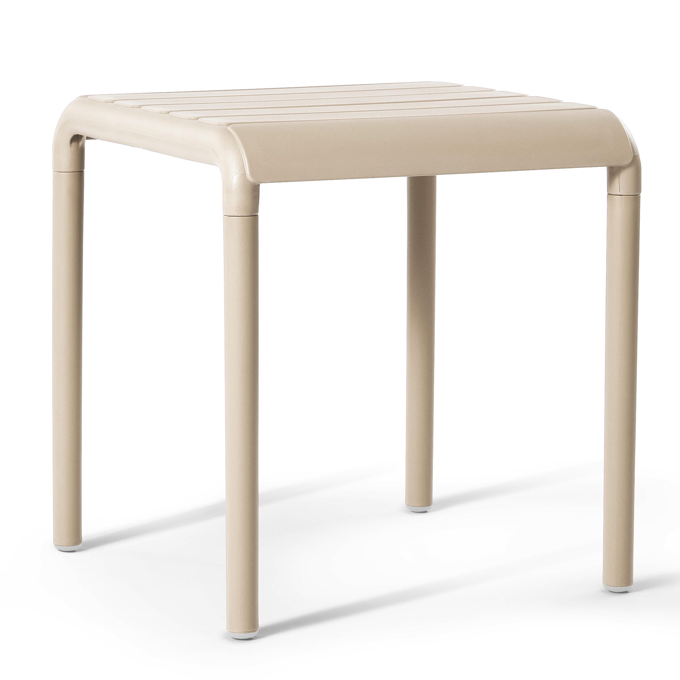 Westin Furniture Lucienne Square Outdoor Side Table (Set of 2), Sand, large