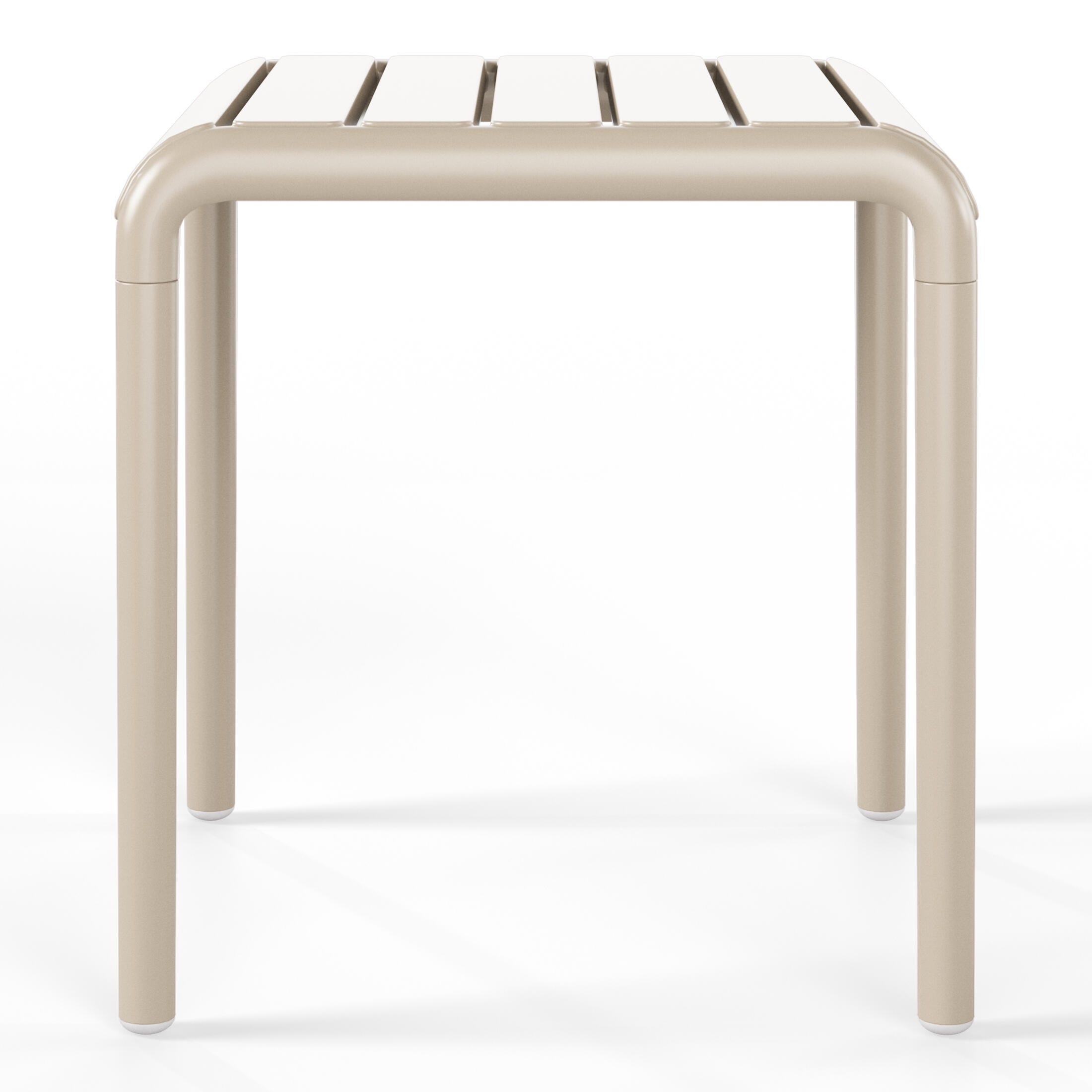 Westin Furniture Lucienne Square Outdoor Side Table (Set of 2), Sand, large