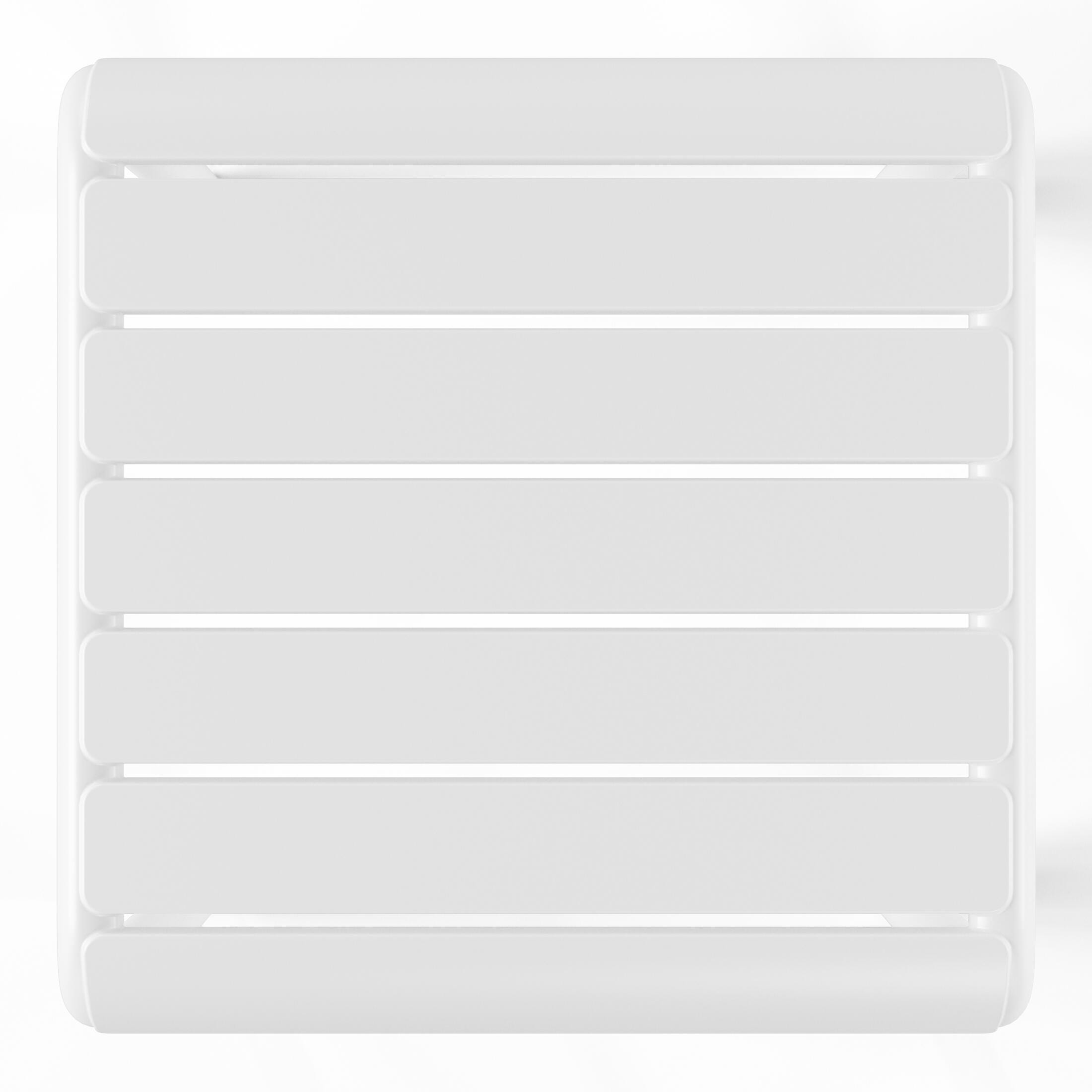 Westin Furniture Lucienne Square Outdoor Side Table (Set of 2), White, large