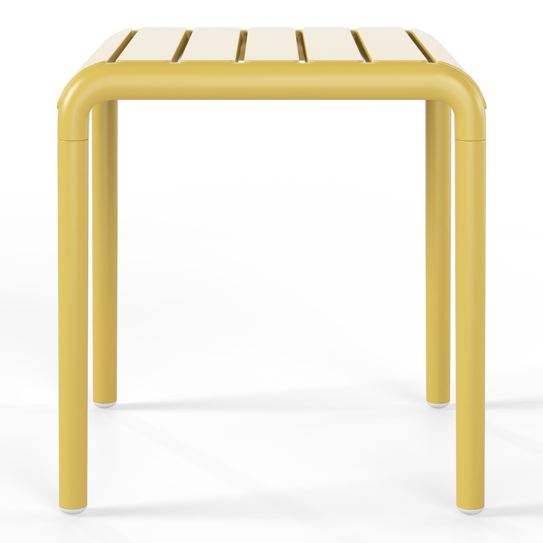 Westin Furniture Lucienne Square Outdoor Side Table (Set of 2), Yellow, large