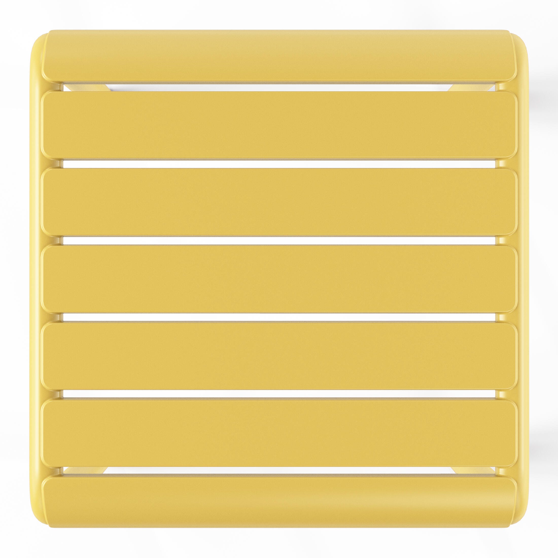 Westin Furniture Lucienne Square Outdoor Side Table (Set of 2), Yellow, large