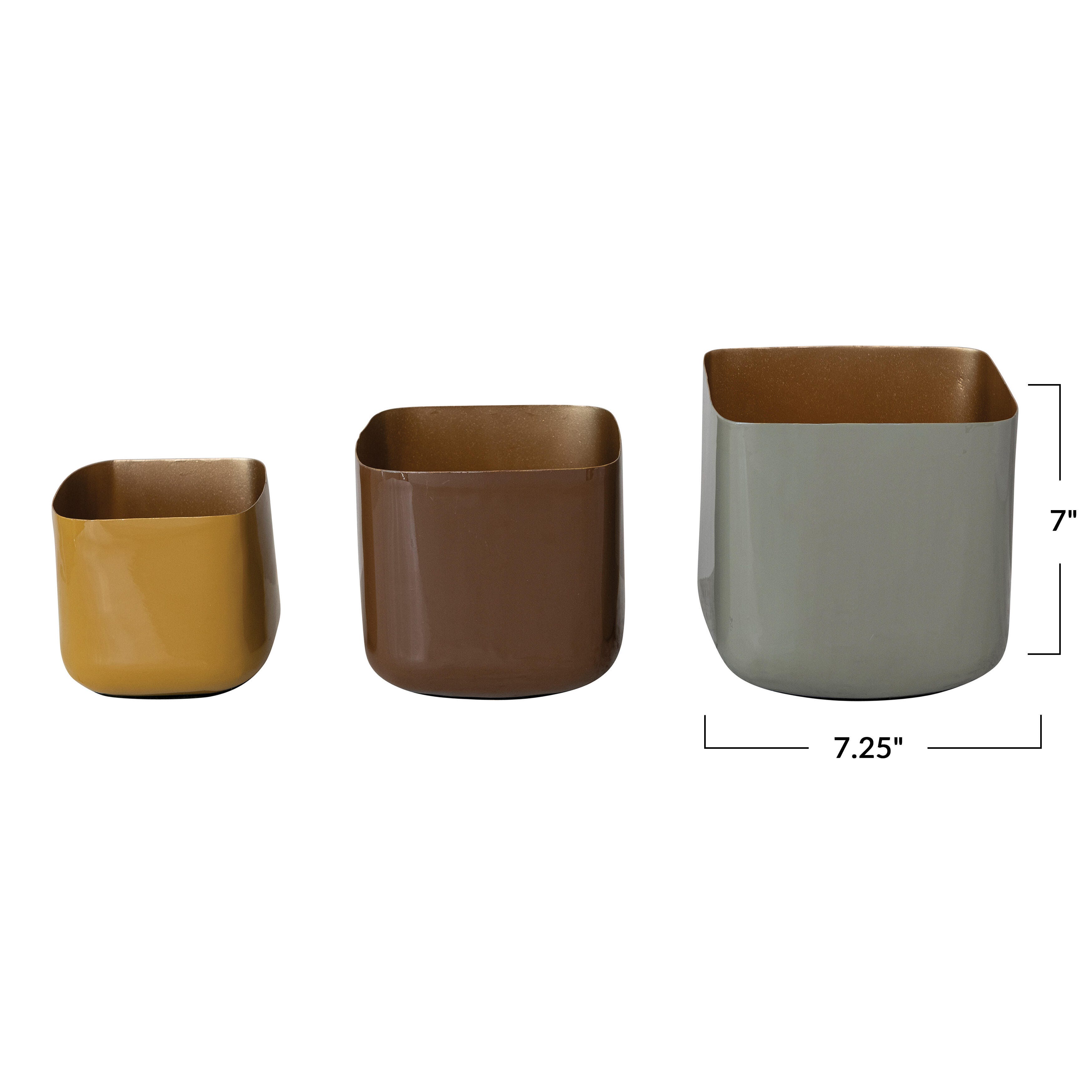 Storied Home Outdoor Square Planter (Set of 3), , large