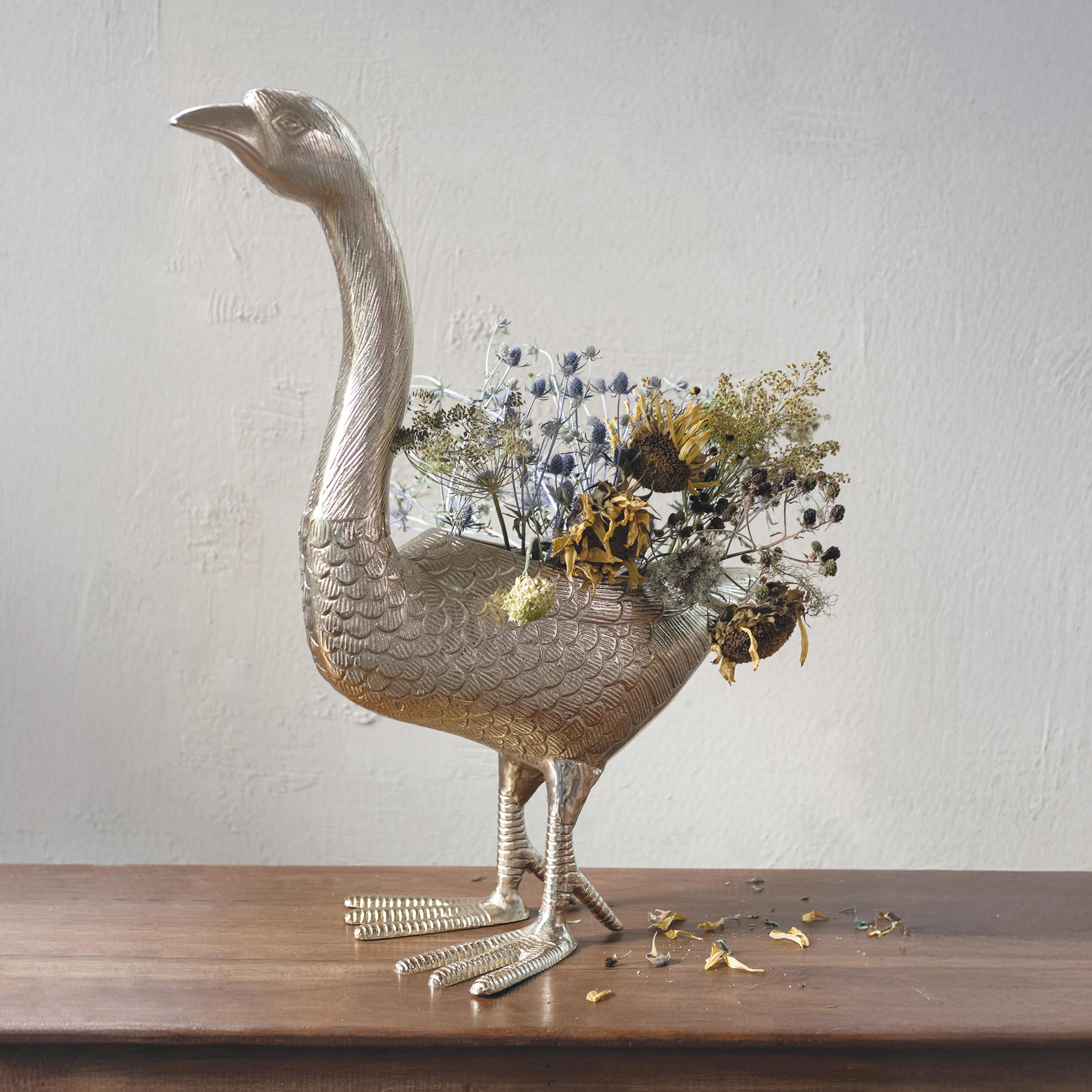 Storied Home Outdoor Goose Shaped Planter, , rollover