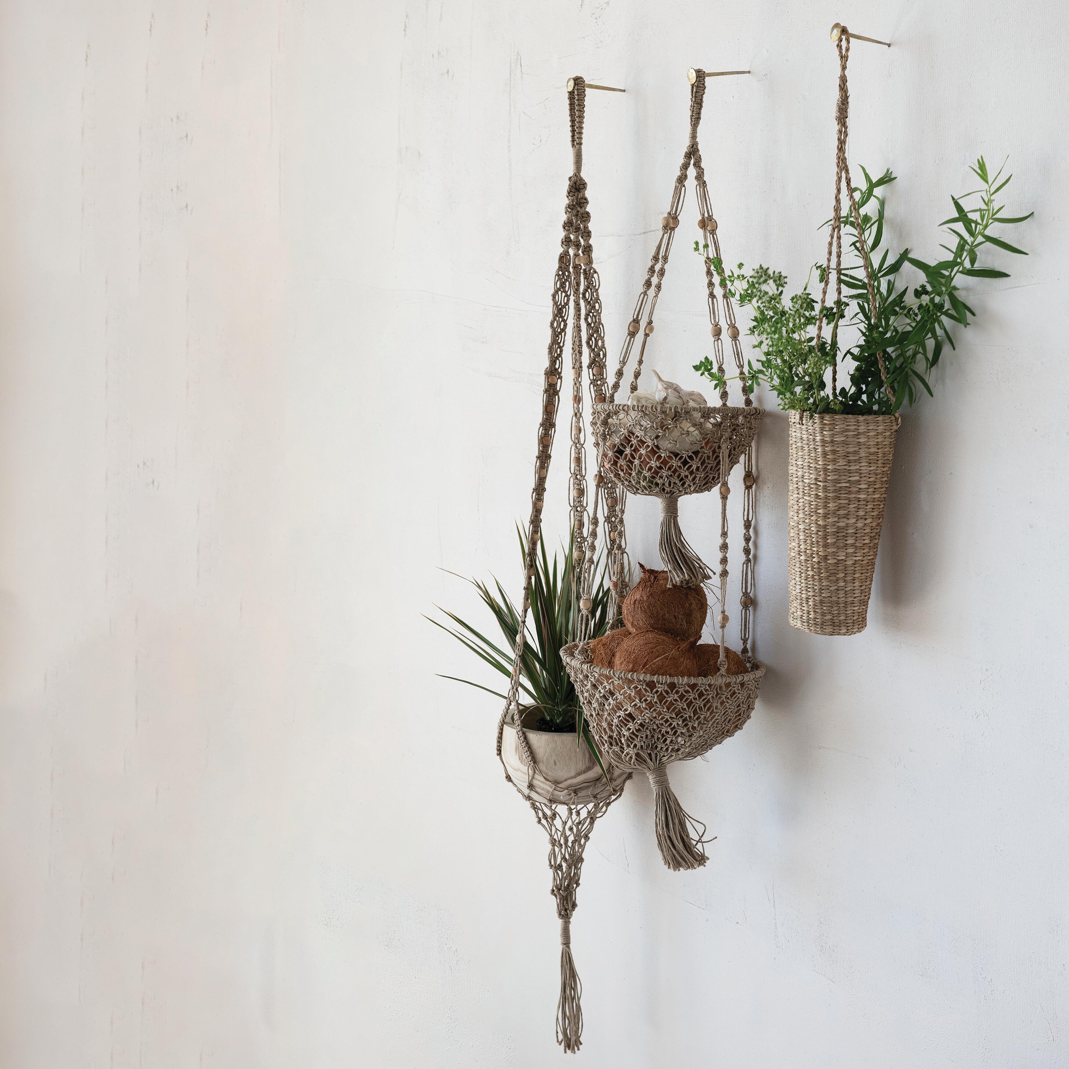 Storied Home Outdoor 2-Tier Hanging Planter, , rollover