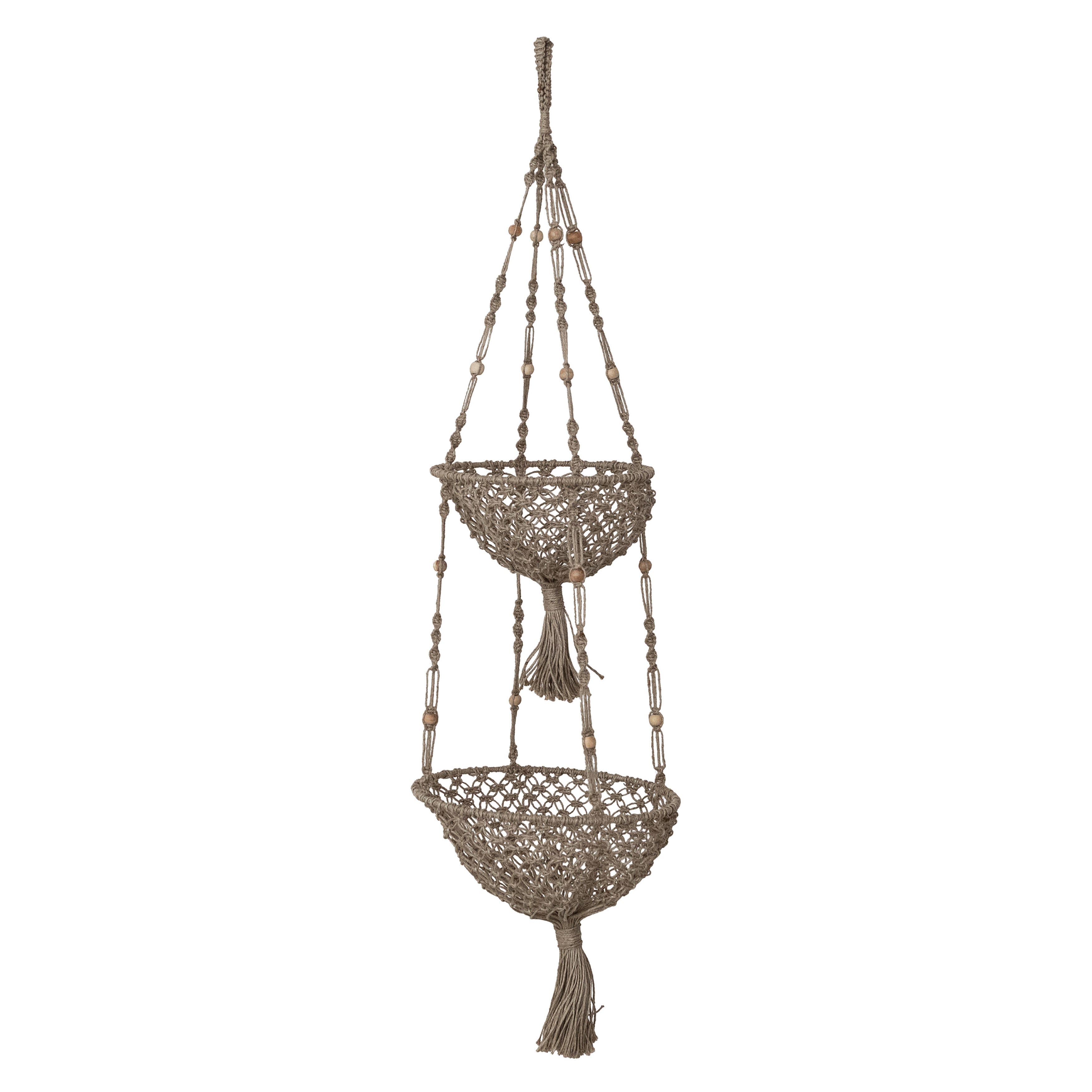 Storied Home Outdoor 2-Tier Hanging Planter, , large