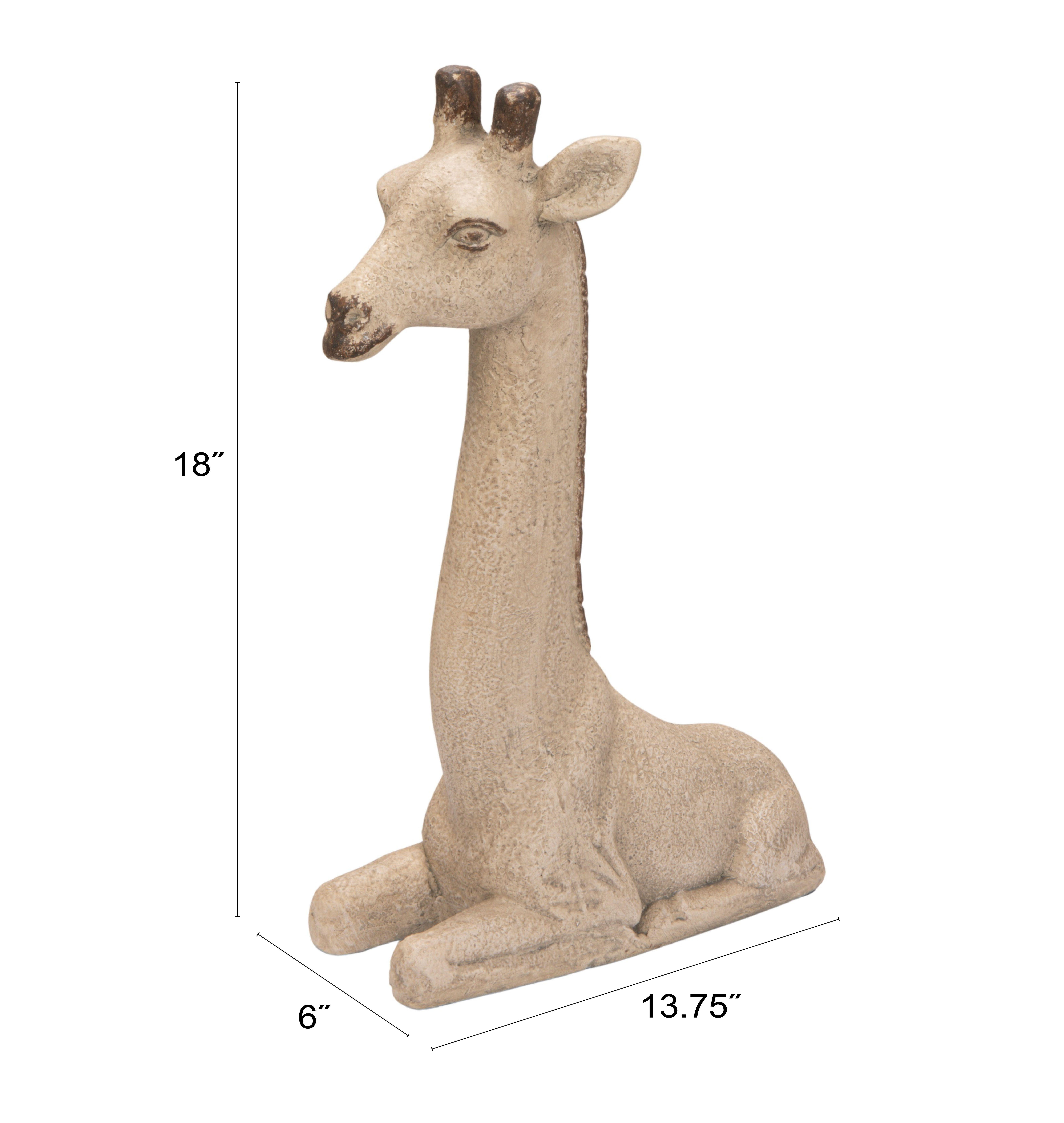 Storied Home Outdoor Giraffe Calf Sculpture, , large